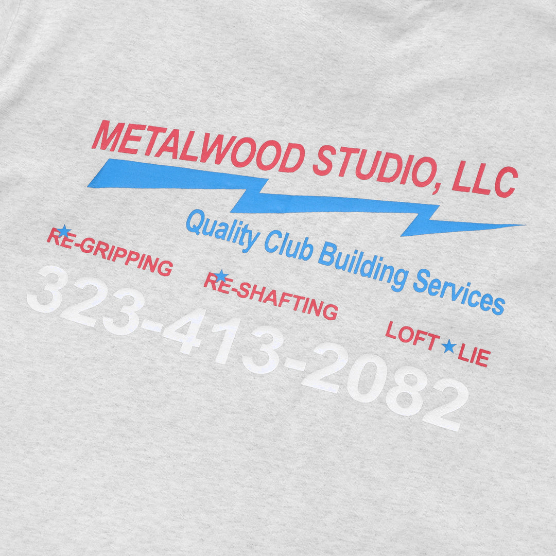 Metalwood Club Building T-Shirt Heather Grey