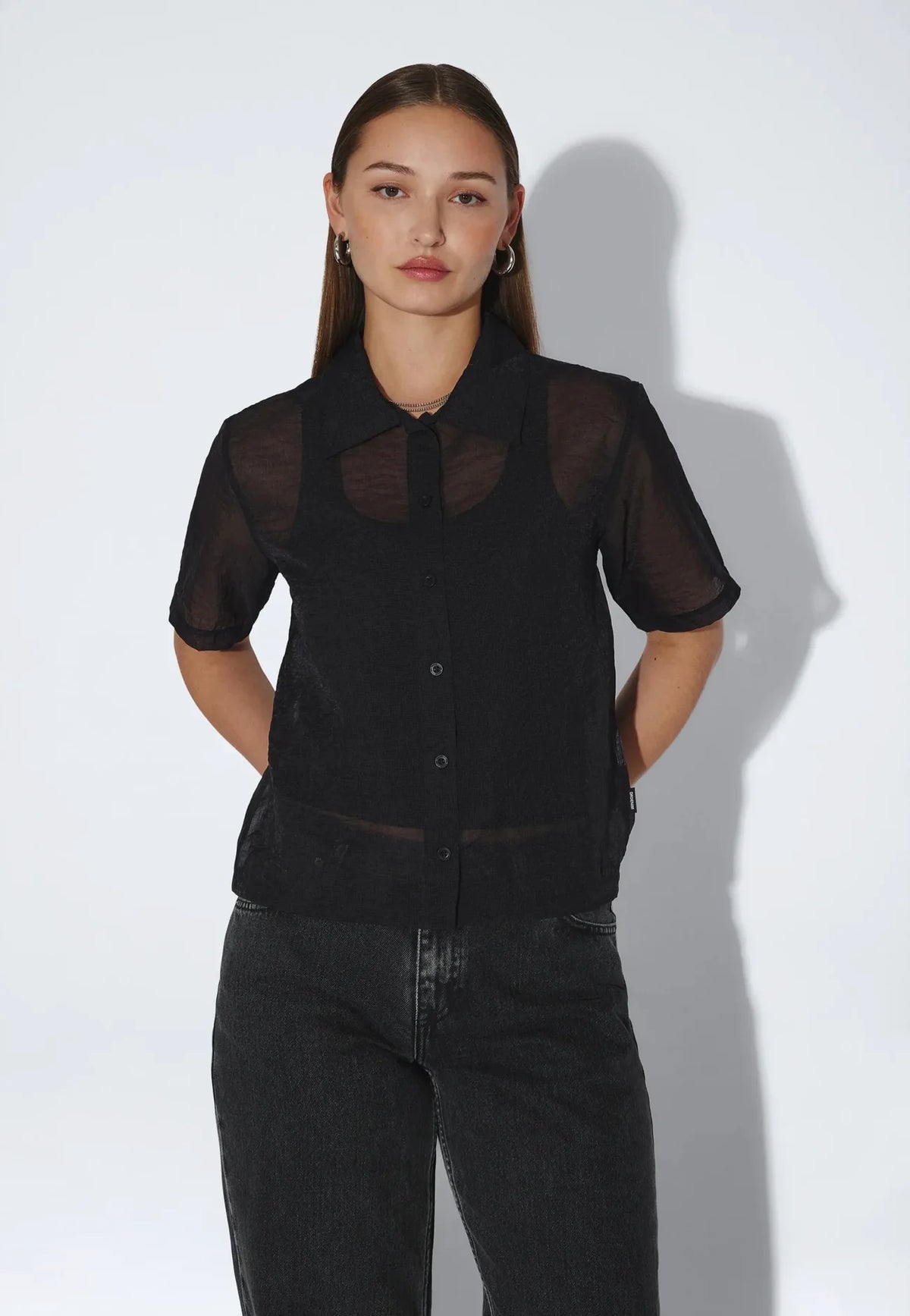 Dr.Denim W Hollow Shirt Black