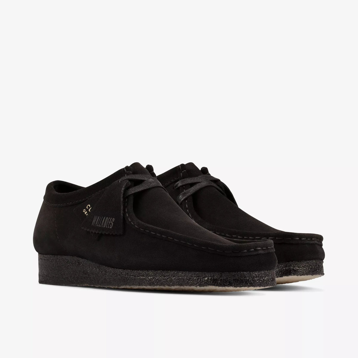 Clarks Wallabee Black Suede