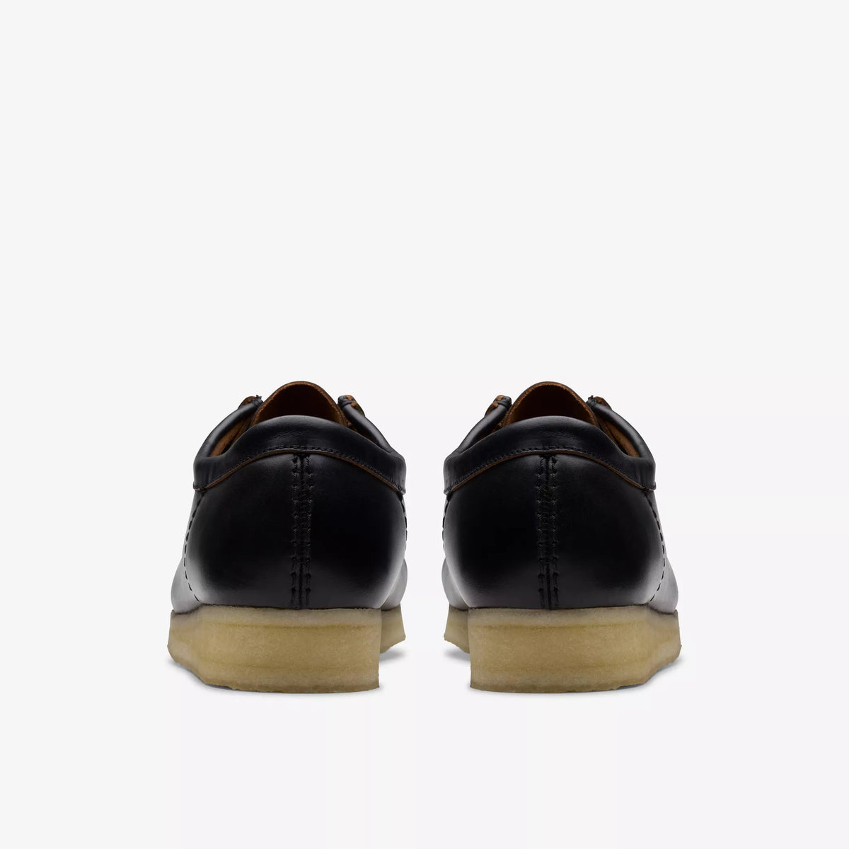 Clarks Wallabee Black Smooth Leather