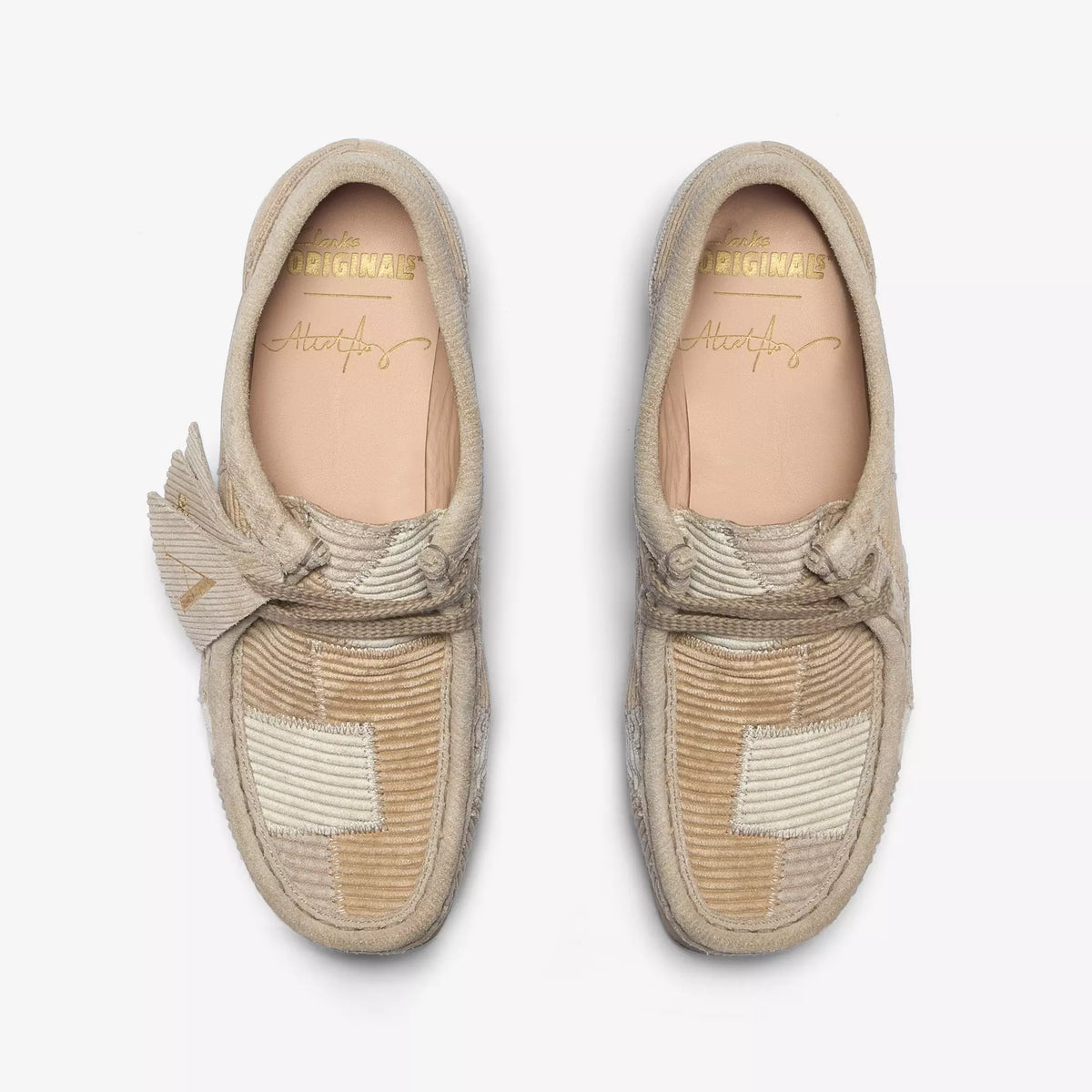 Aleali May X Clarks Originals Wallabee Beige Combination