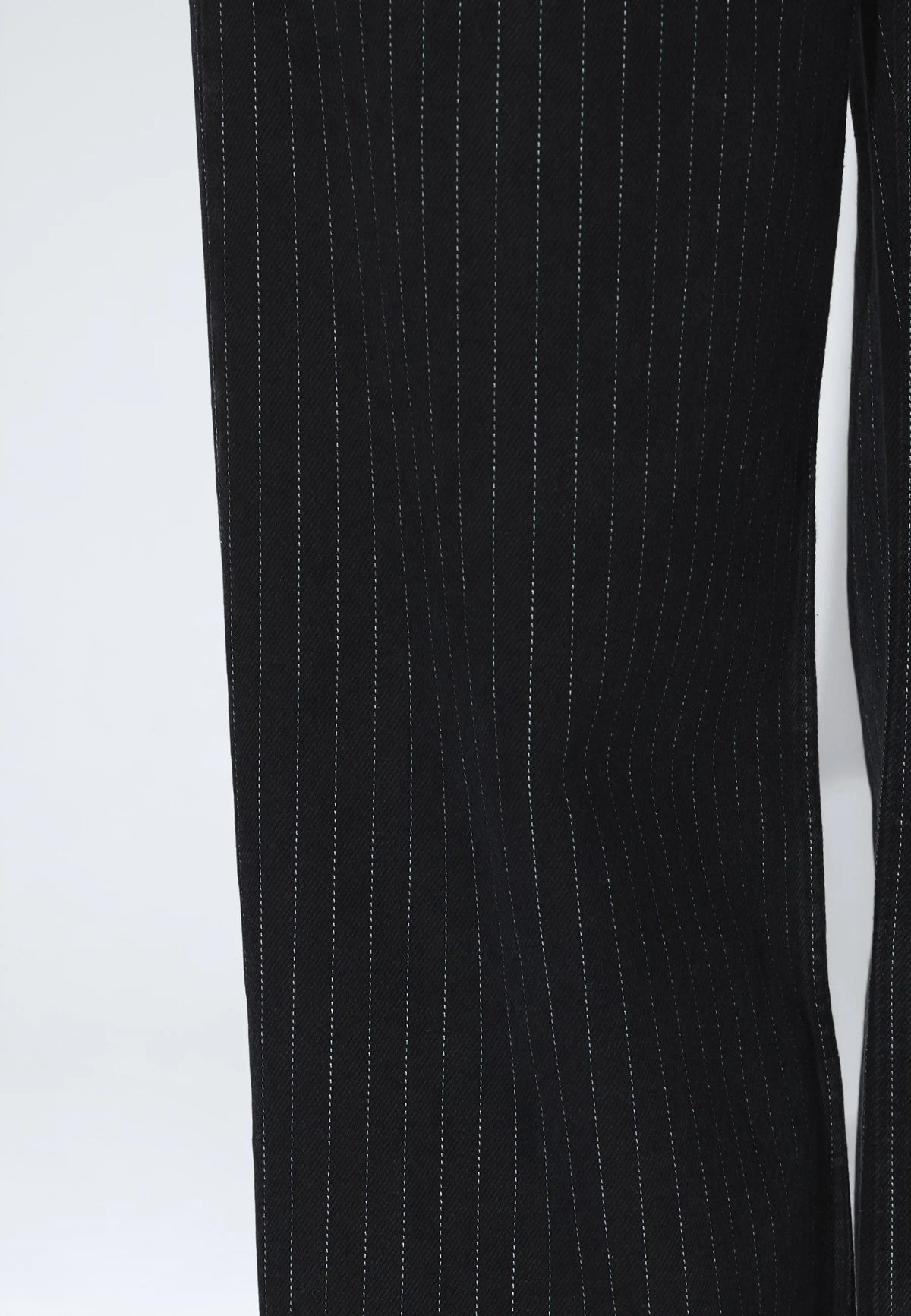 Dr.Denim W Rhue HG Wide Pleat Jean Washed Black Pinstripe