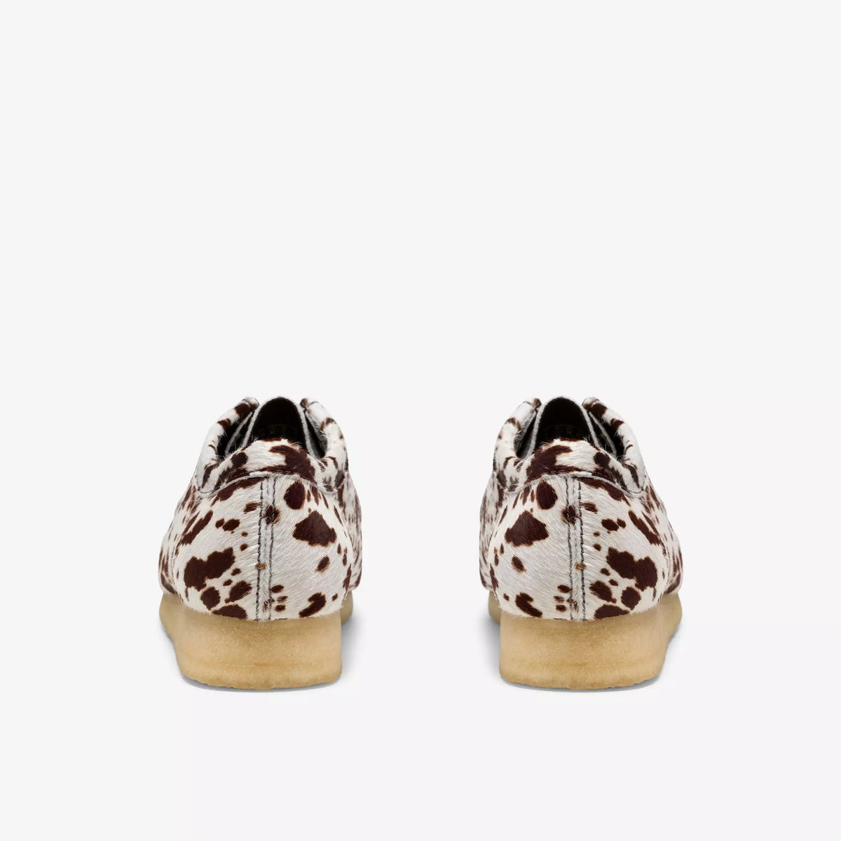 Clarks Wallabee Brown Cow Print