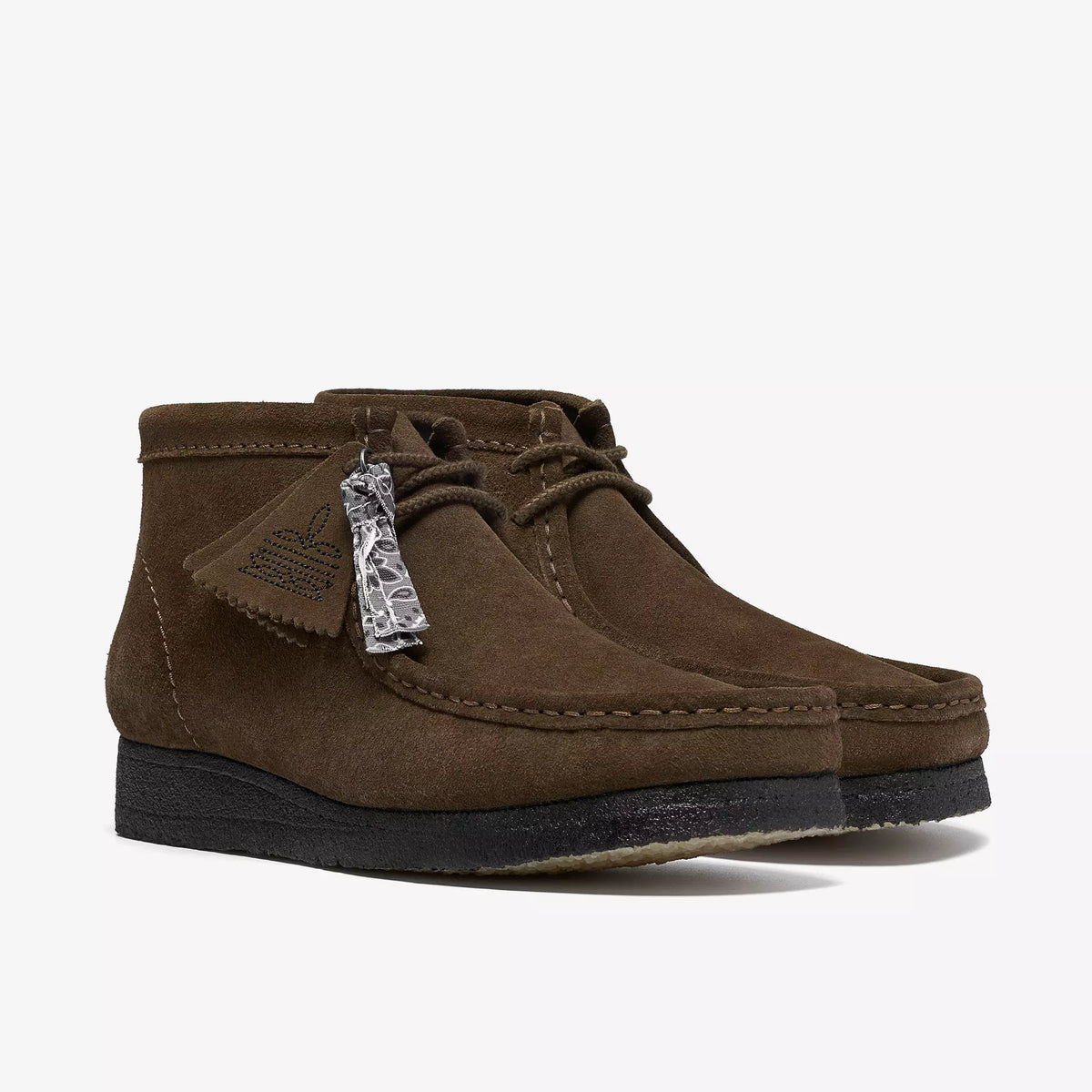 Clarks Wallabee Boot Dark Olive Suede