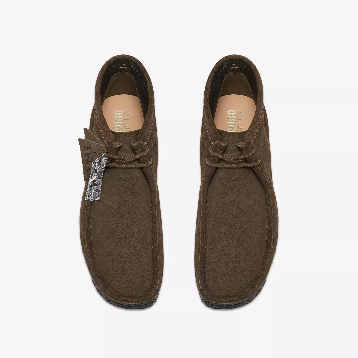 Clarks Wallabee Boot Dark Olive Suede