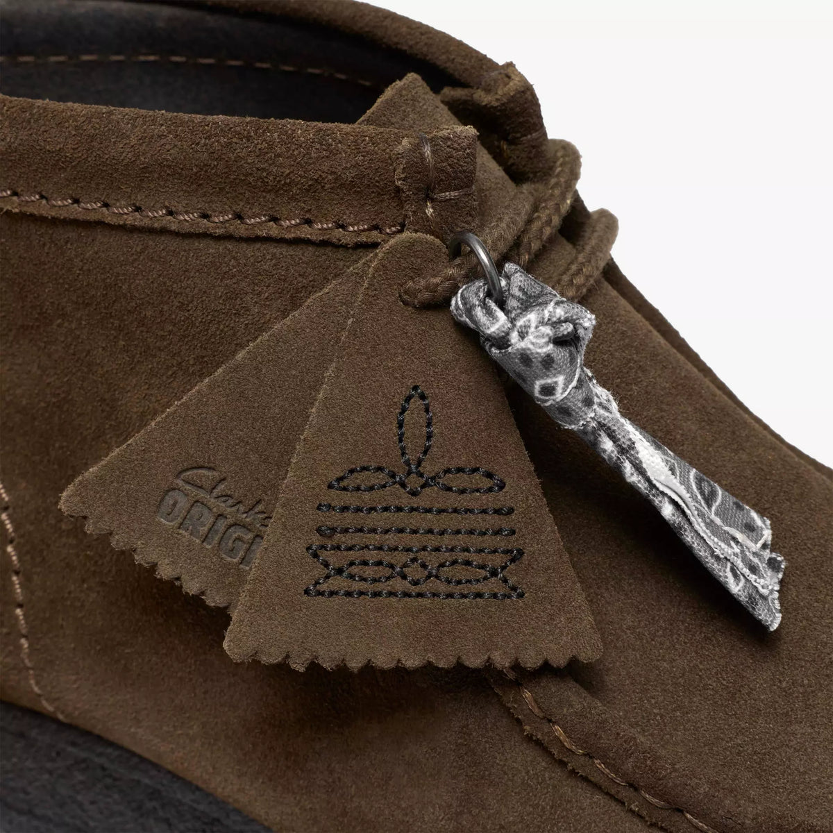 Clarks Wallabee Boot Dark Olive Suede