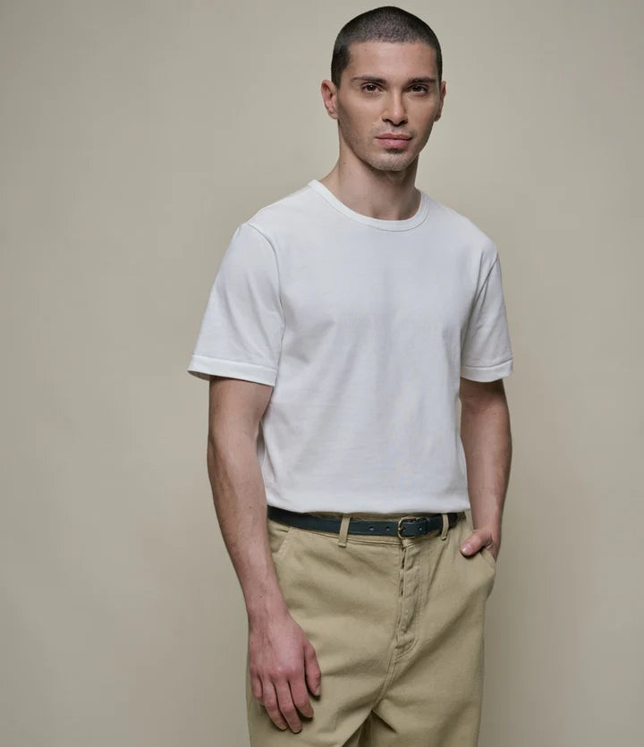 Merz B. Schwanen Vintage Machine Refined Classic Fit T-Shirt White