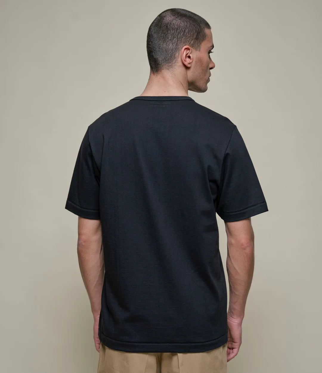 Merz B.Schwanen Vintage Machine Refined Classic Fit T-Shirt Deep Black