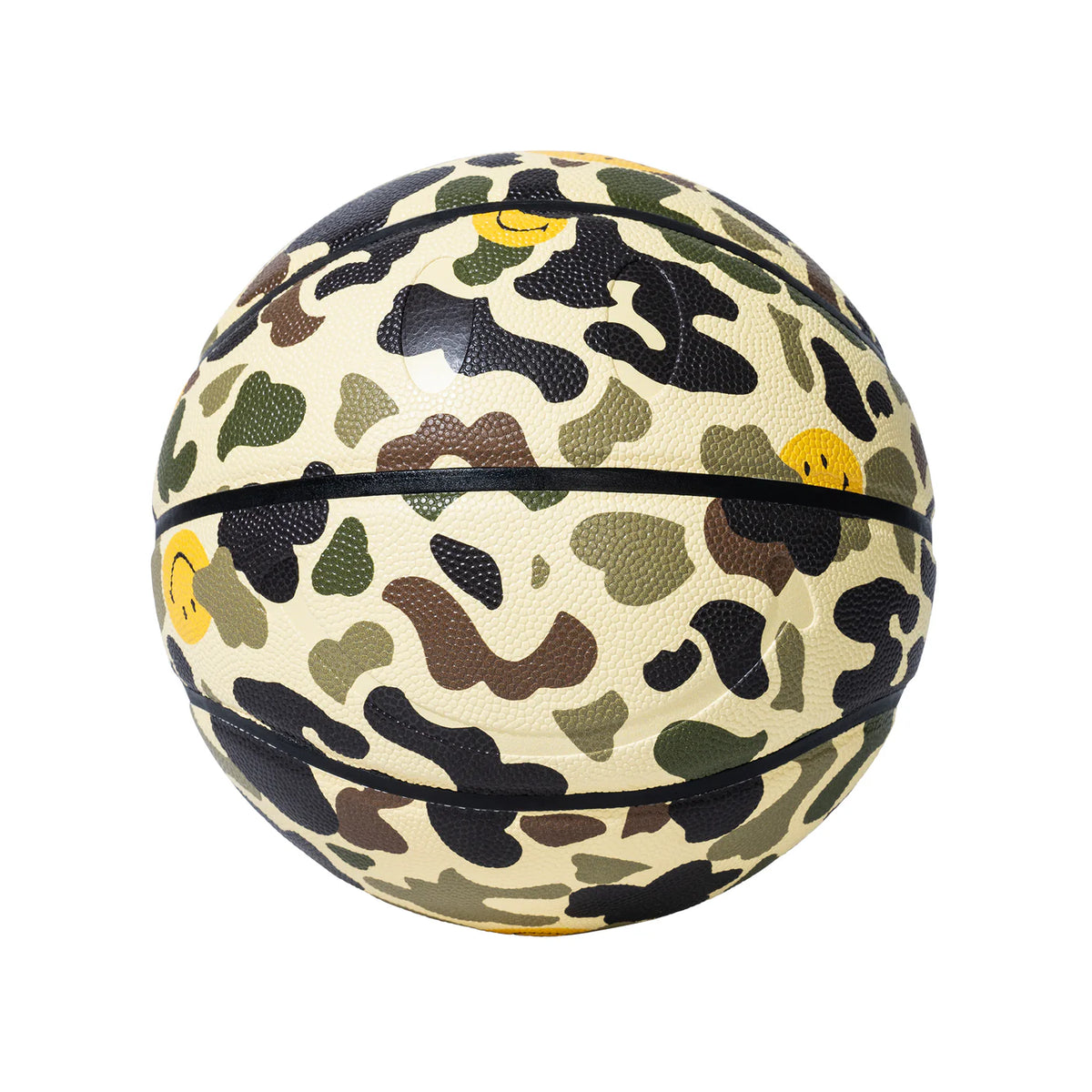 Market Smiley Camo Basketball - Woodland