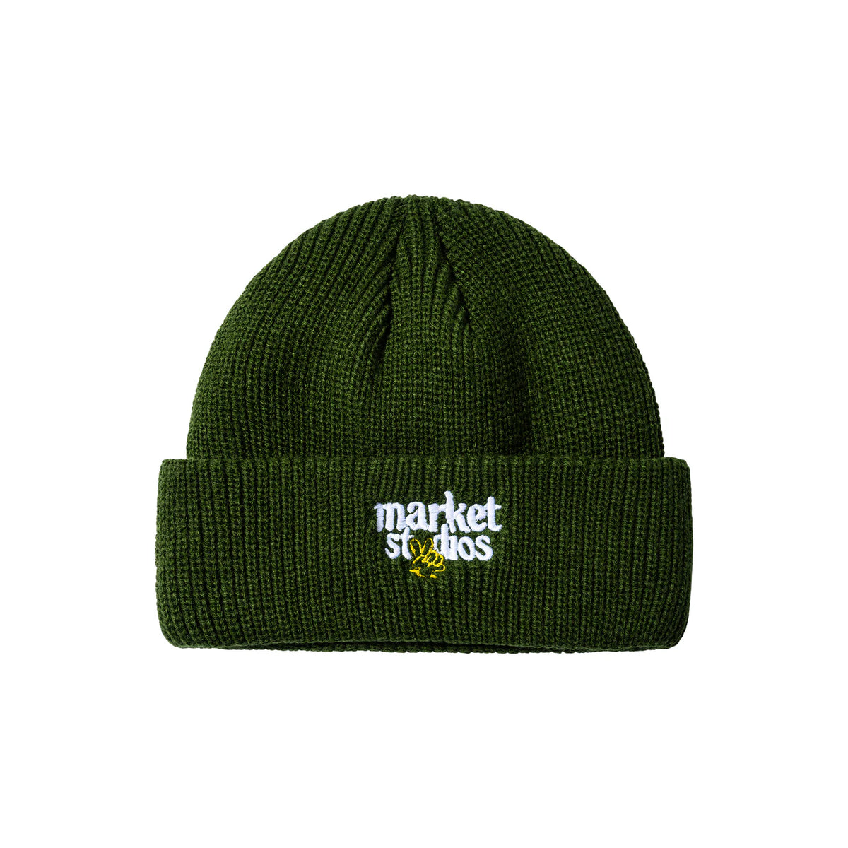 Market Smiley Upside Down Beanie - Kelp