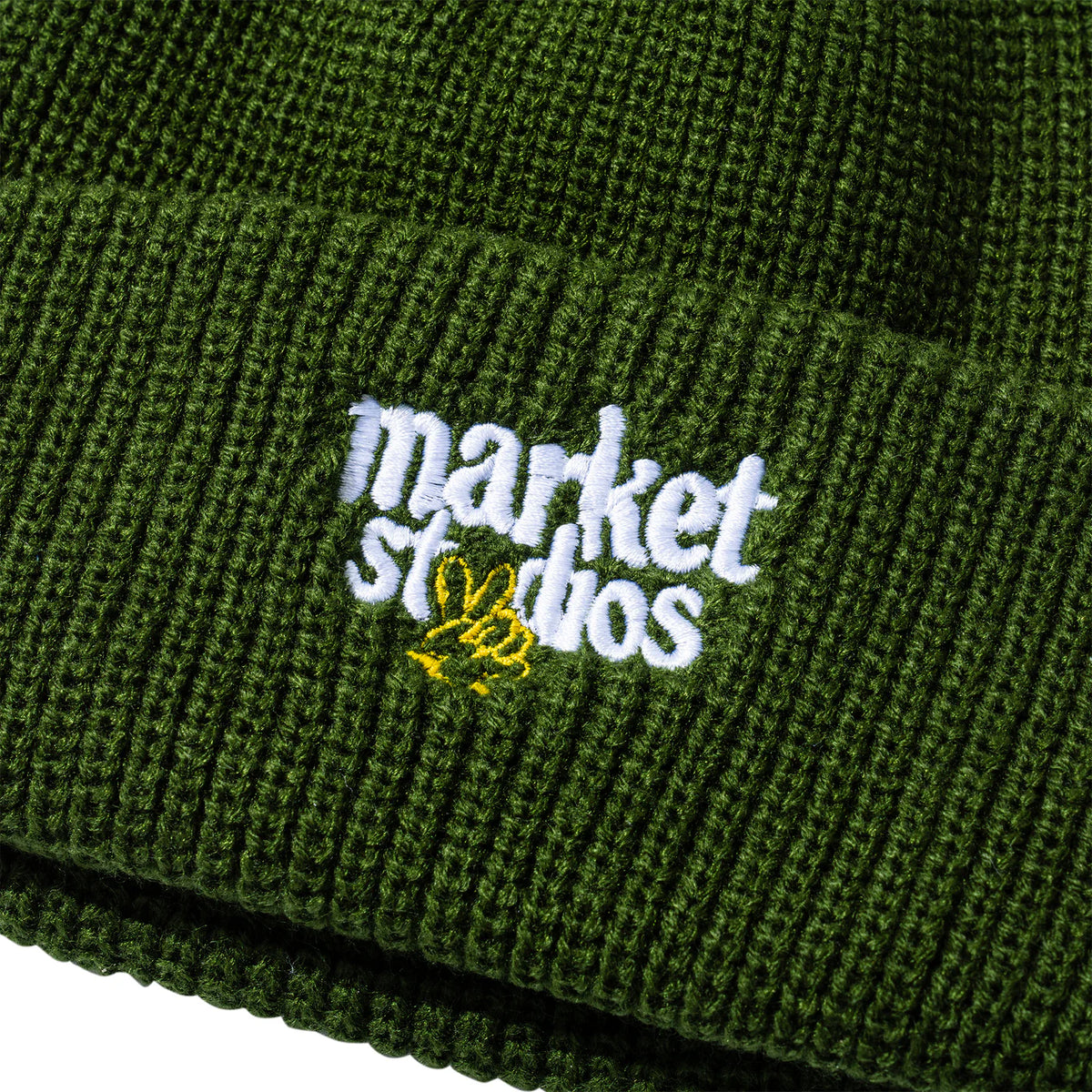 Market Smiley Upside Down Beanie - Kelp