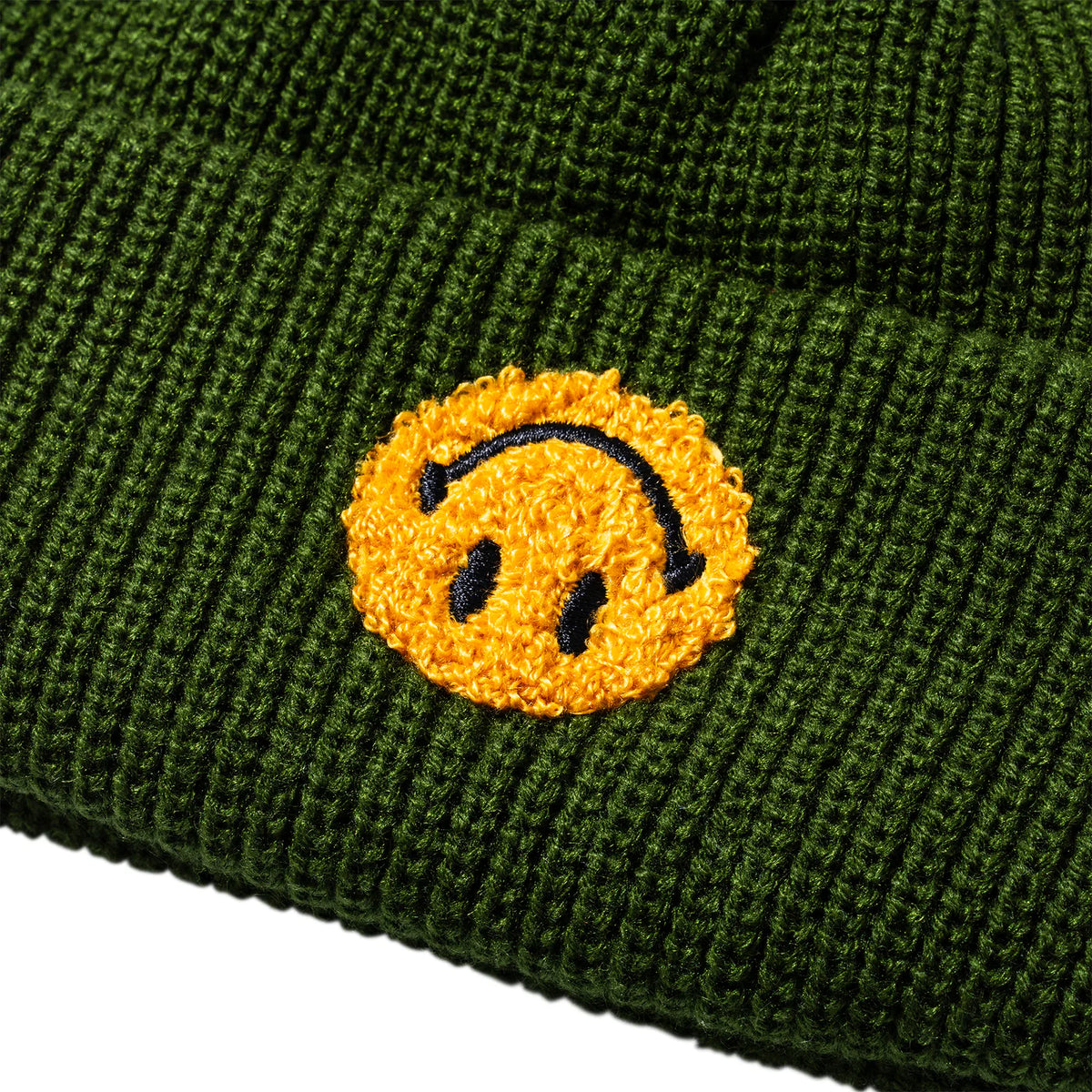 Market Smiley Upside Down Beanie - Kelp