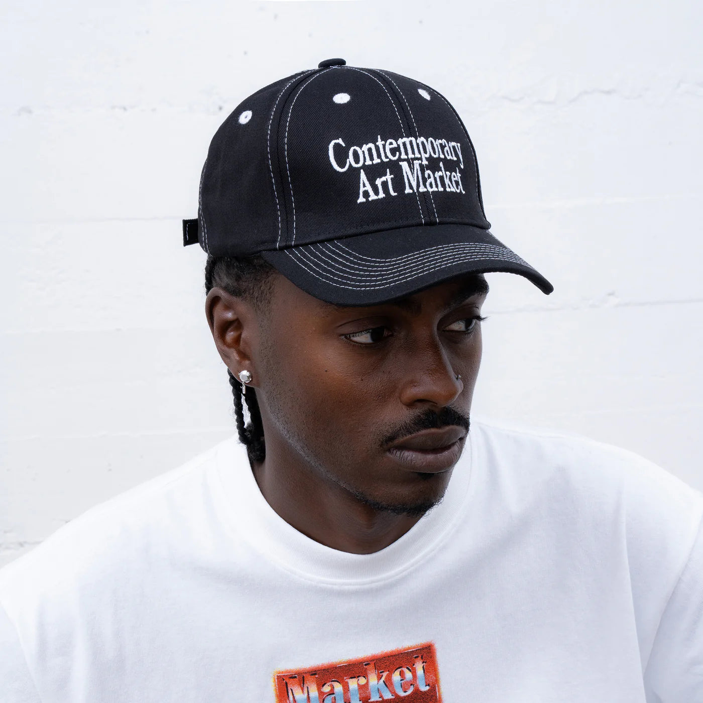 C.A.M. 6 PANEL HAT - WASHED BLACK - Momentum Clothing C.A.M. 6 PANEL HAT - WASHED BLACK - Momentum Clothing