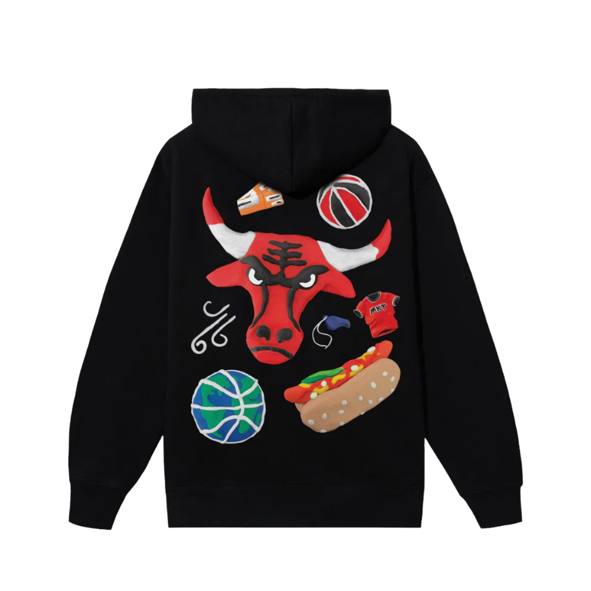 Black chicago 2024 bulls hoodie