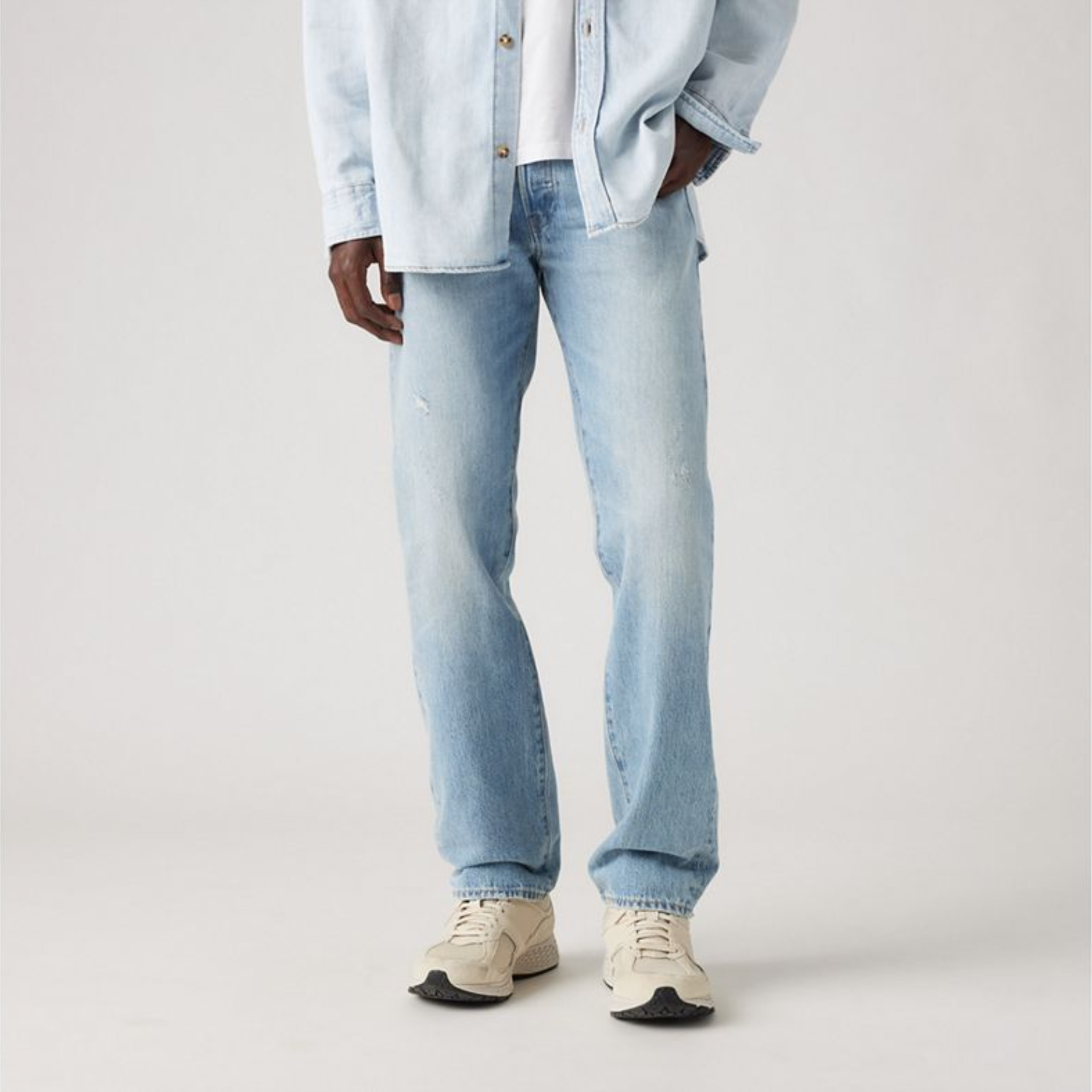 Levi s 501 54 Original Fit Jeans Men s 36 32 1954 Bright Light