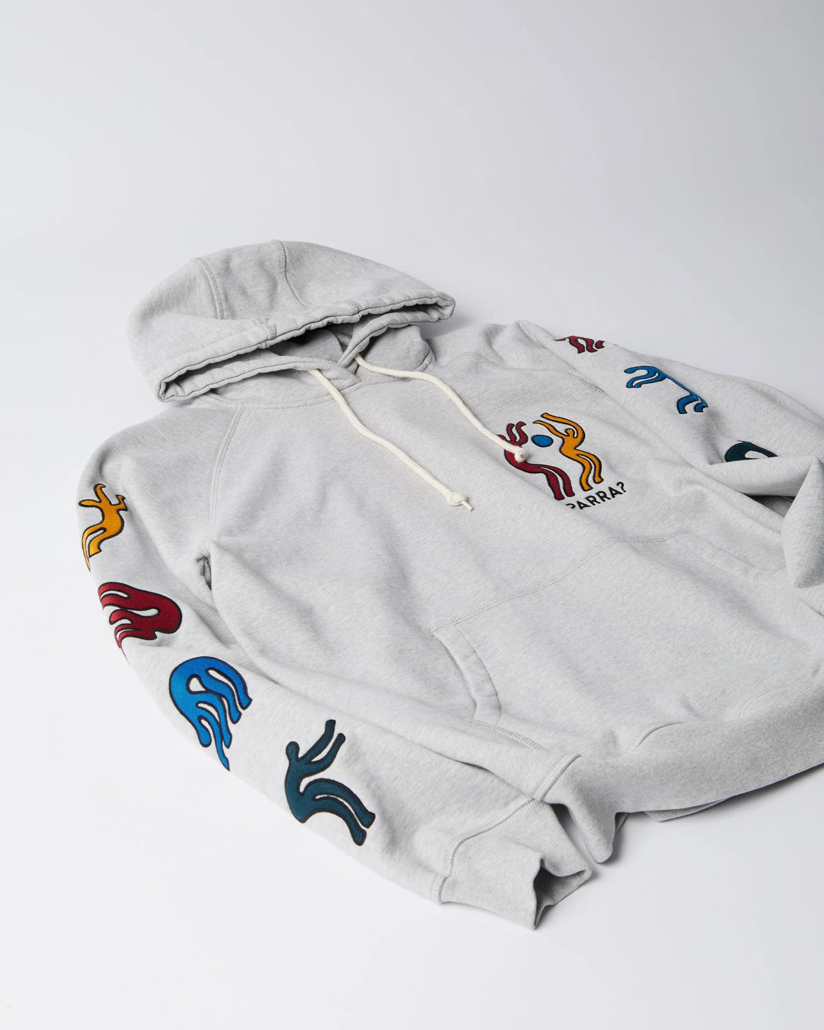 Parra La Chambre Nuit Hooded Sweatshirt Heather Grey