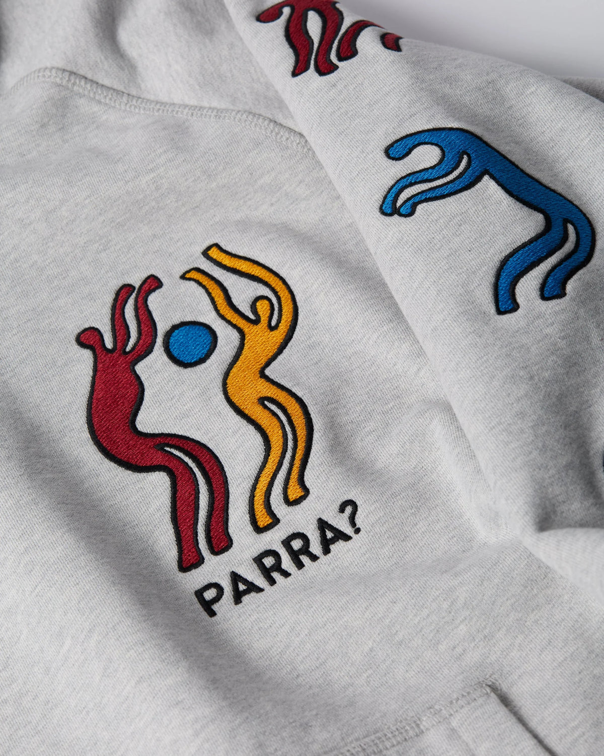 Parra La Chambre Nuit Hooded Sweatshirt Heather Grey