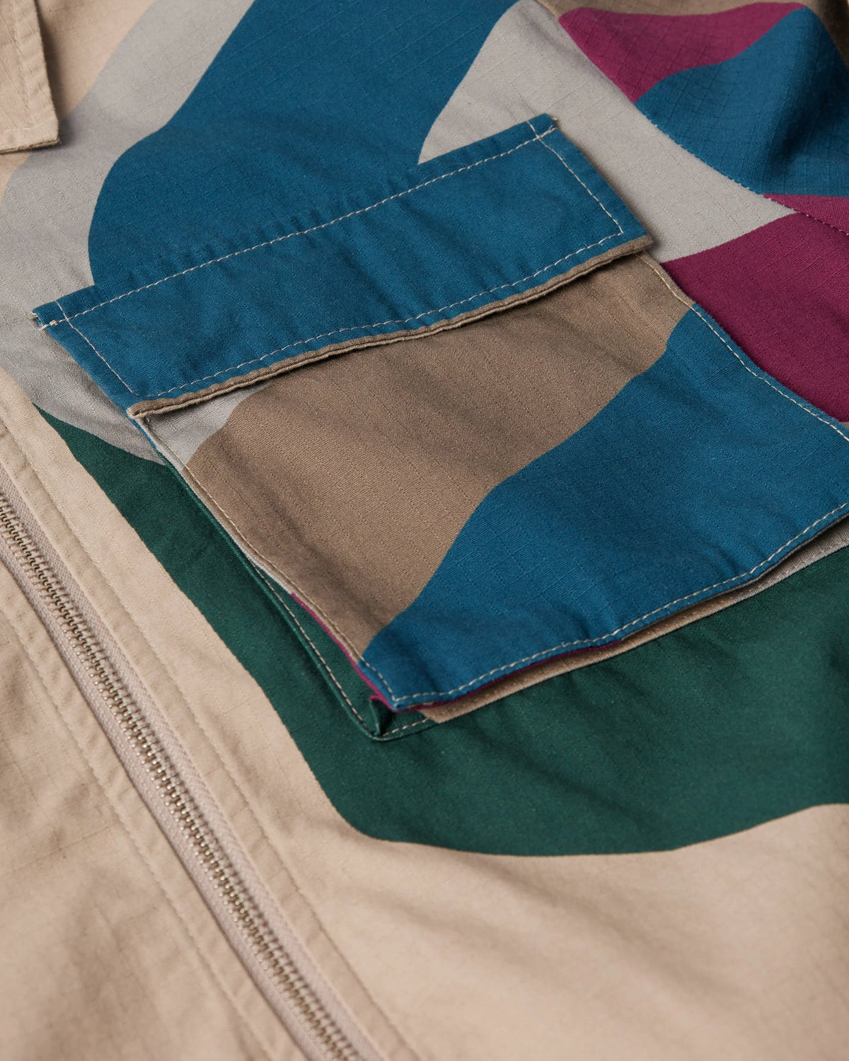 Parra The Wall Camo Jacket Sand