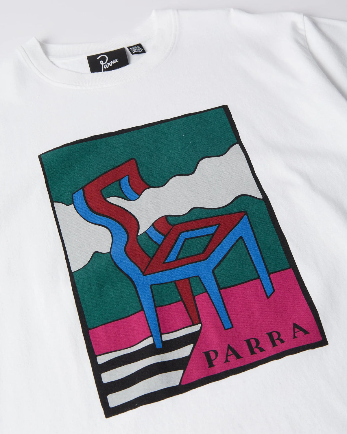 Parra Smoke Chair T-Shirt White