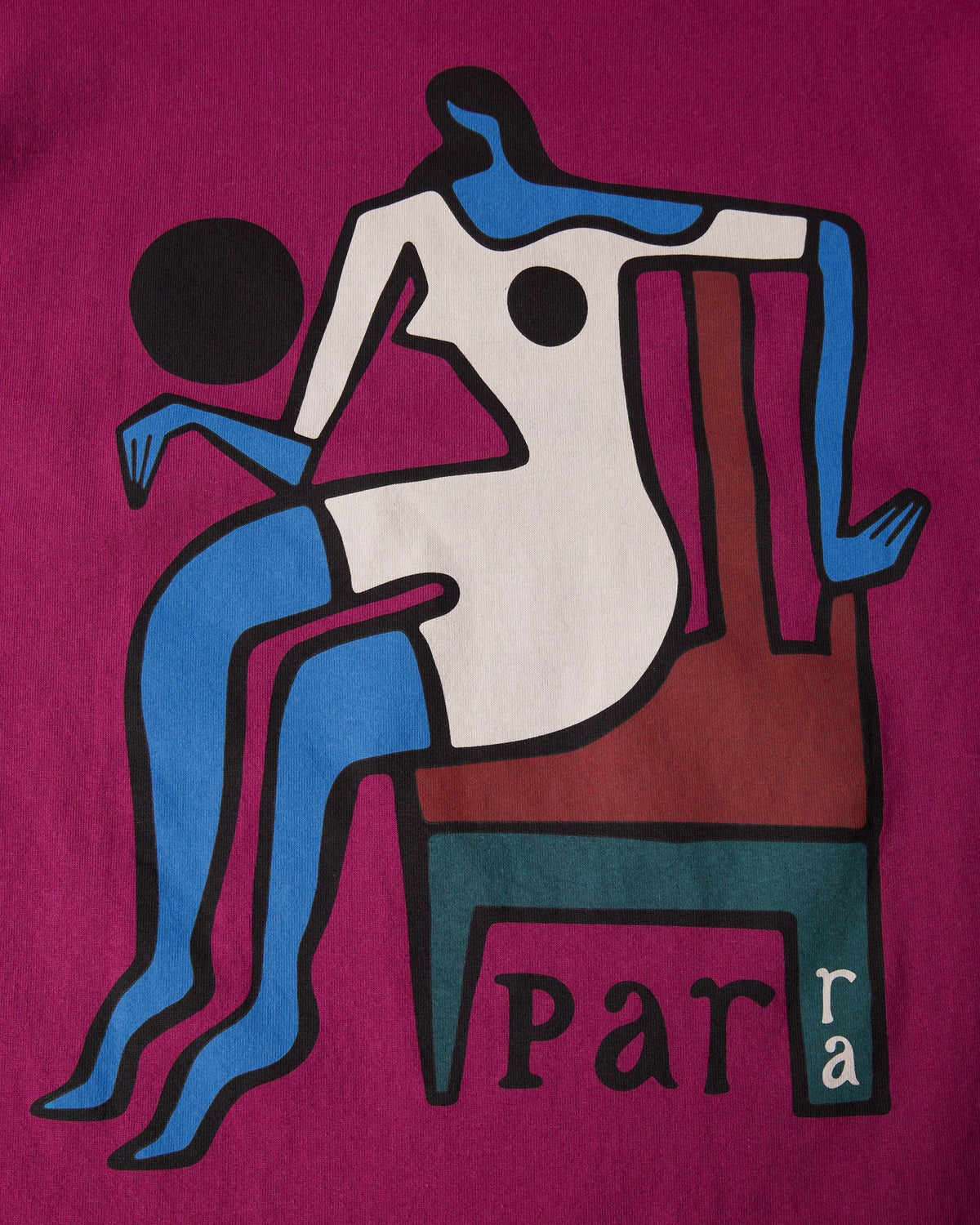 Parra Chair Baller T-Shirt Dark Magenta