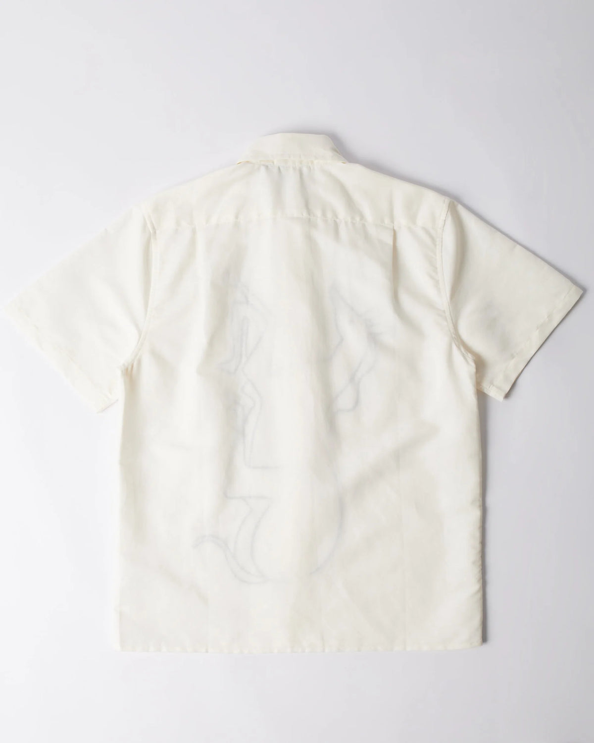 Parra Vertical Horse Short Sleeve Short Off White