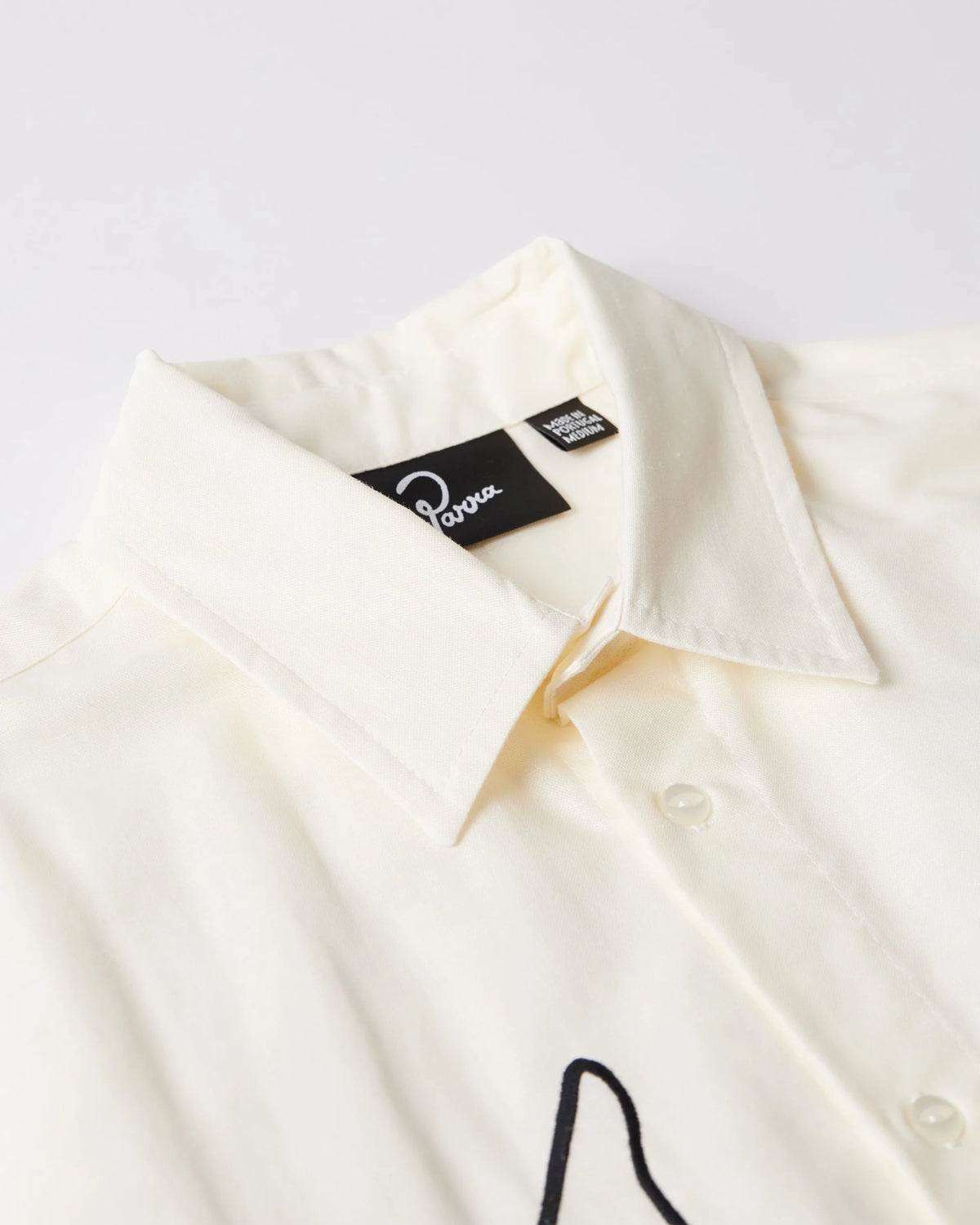Parra Vertical Horse Short Sleeve Short Off White