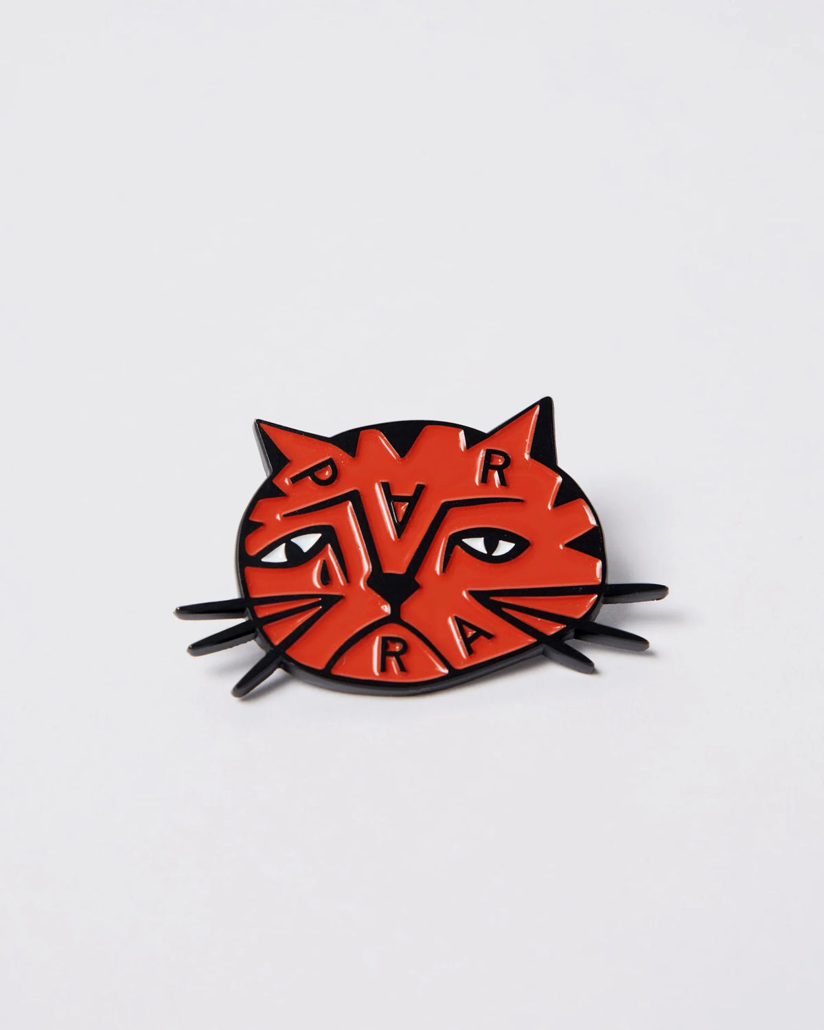 Parra Sad Cat Enamel Pin Orange