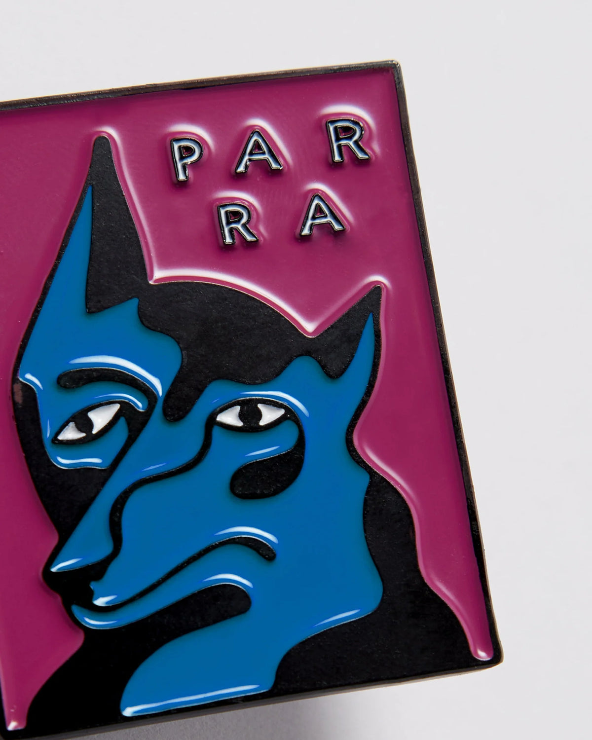 Parra Dogface Enamel Pin - Washed Magenta