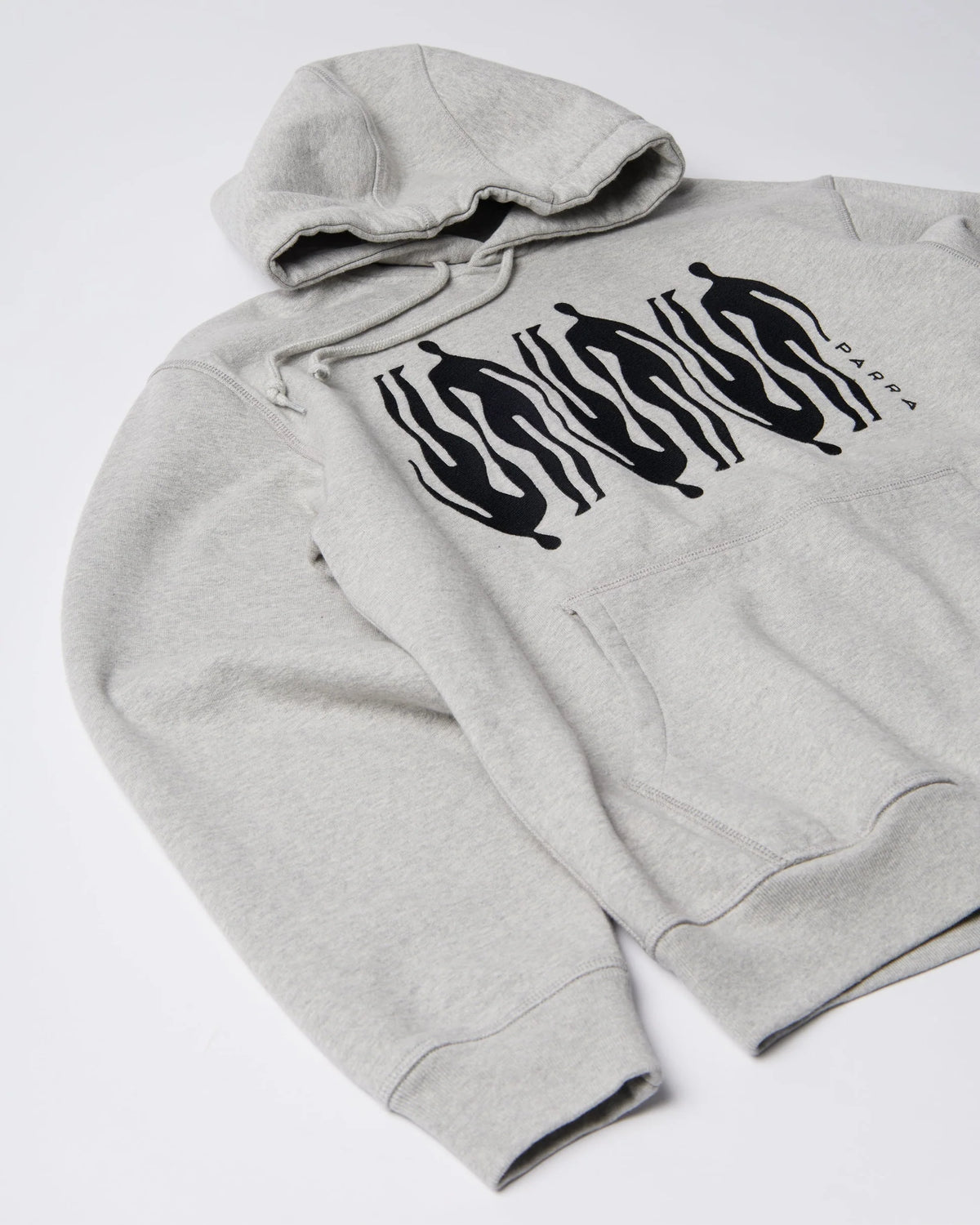 Parra Connected Guy Hooded SweatShirt Heather Grey