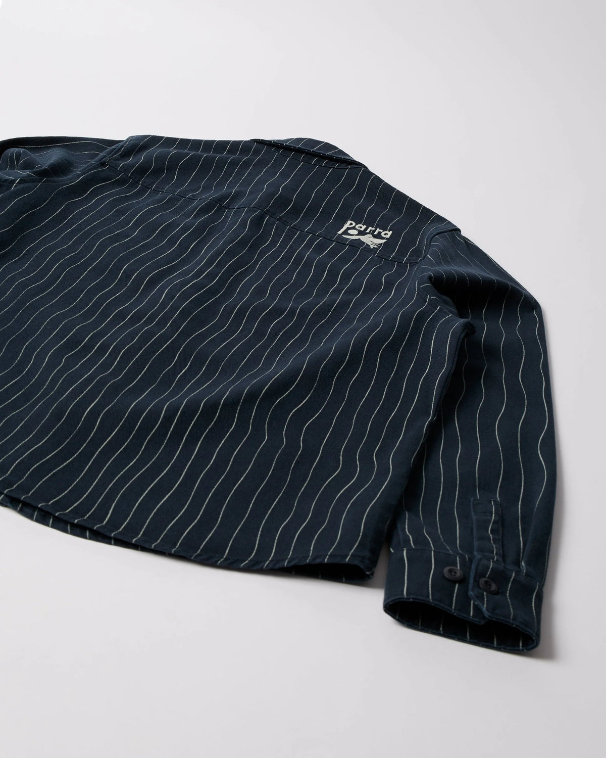 Parra Meandering Lines Shirt Navy Blue