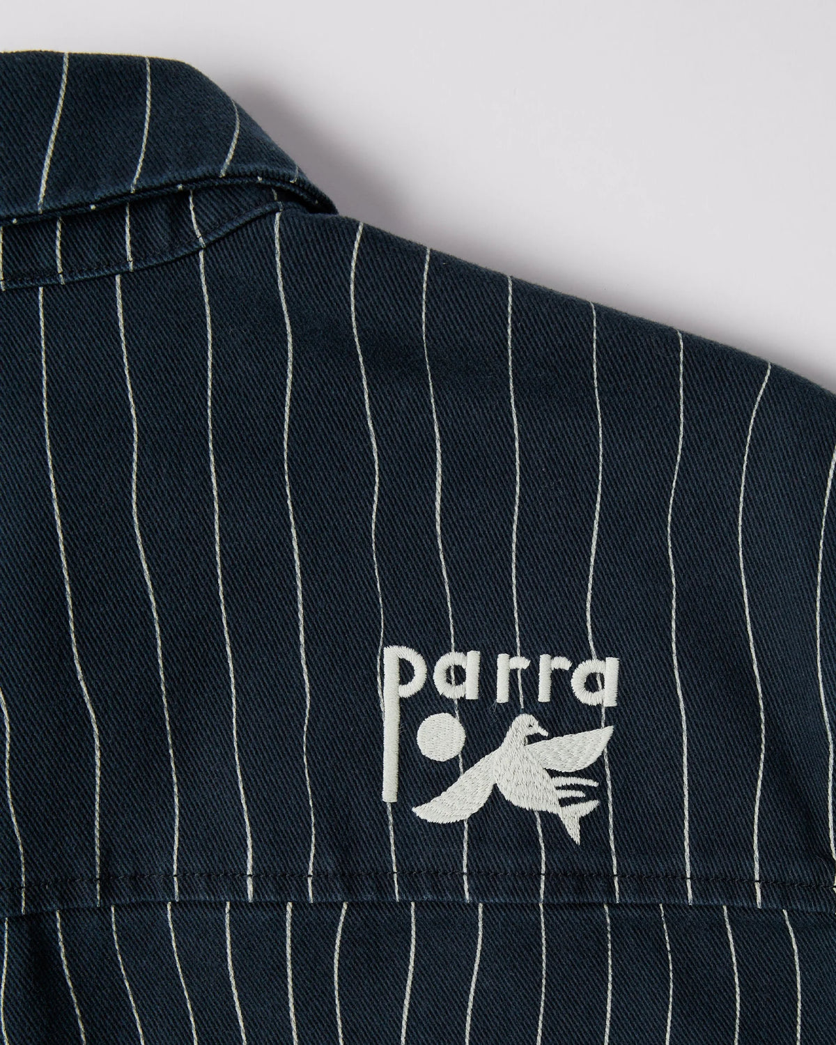 Parra Meandering Lines Shirt Navy Blue