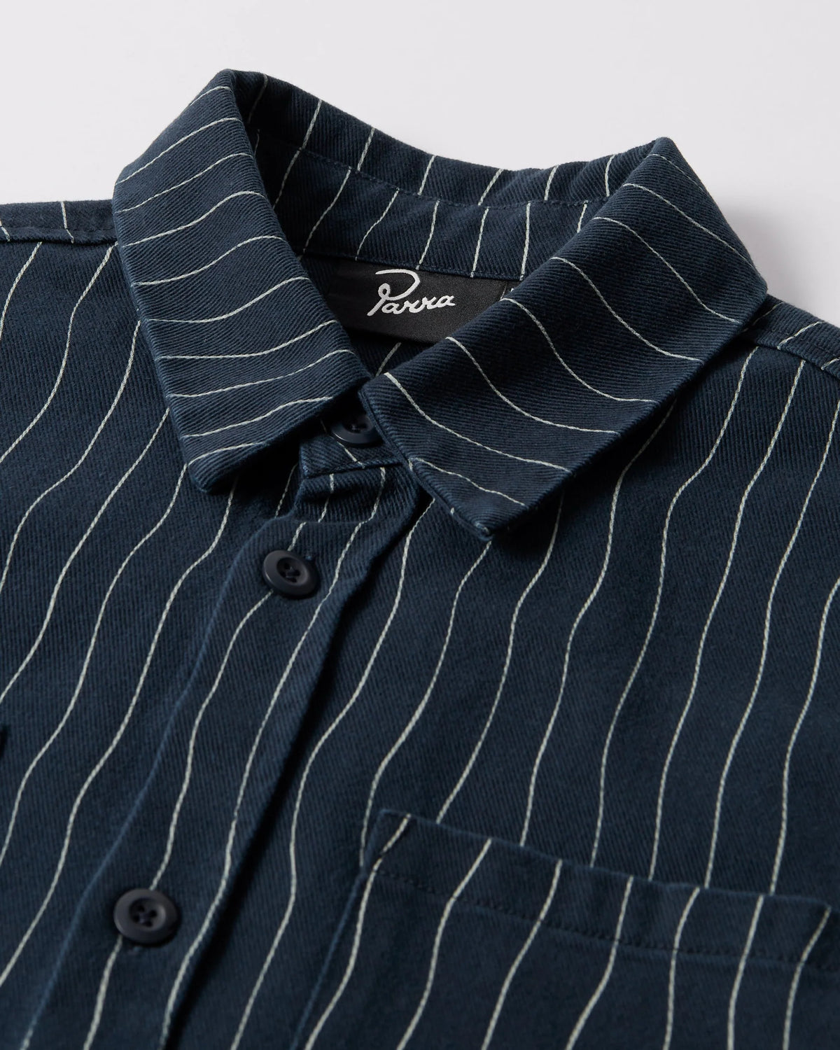 Parra Meandering Lines Shirt Navy Blue
