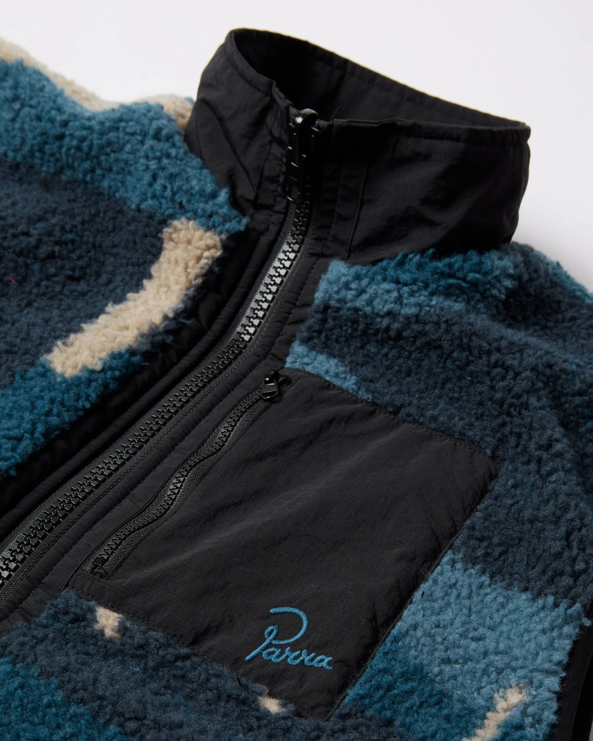 Parra Infinite Bird Reversible Vest Navy Blue