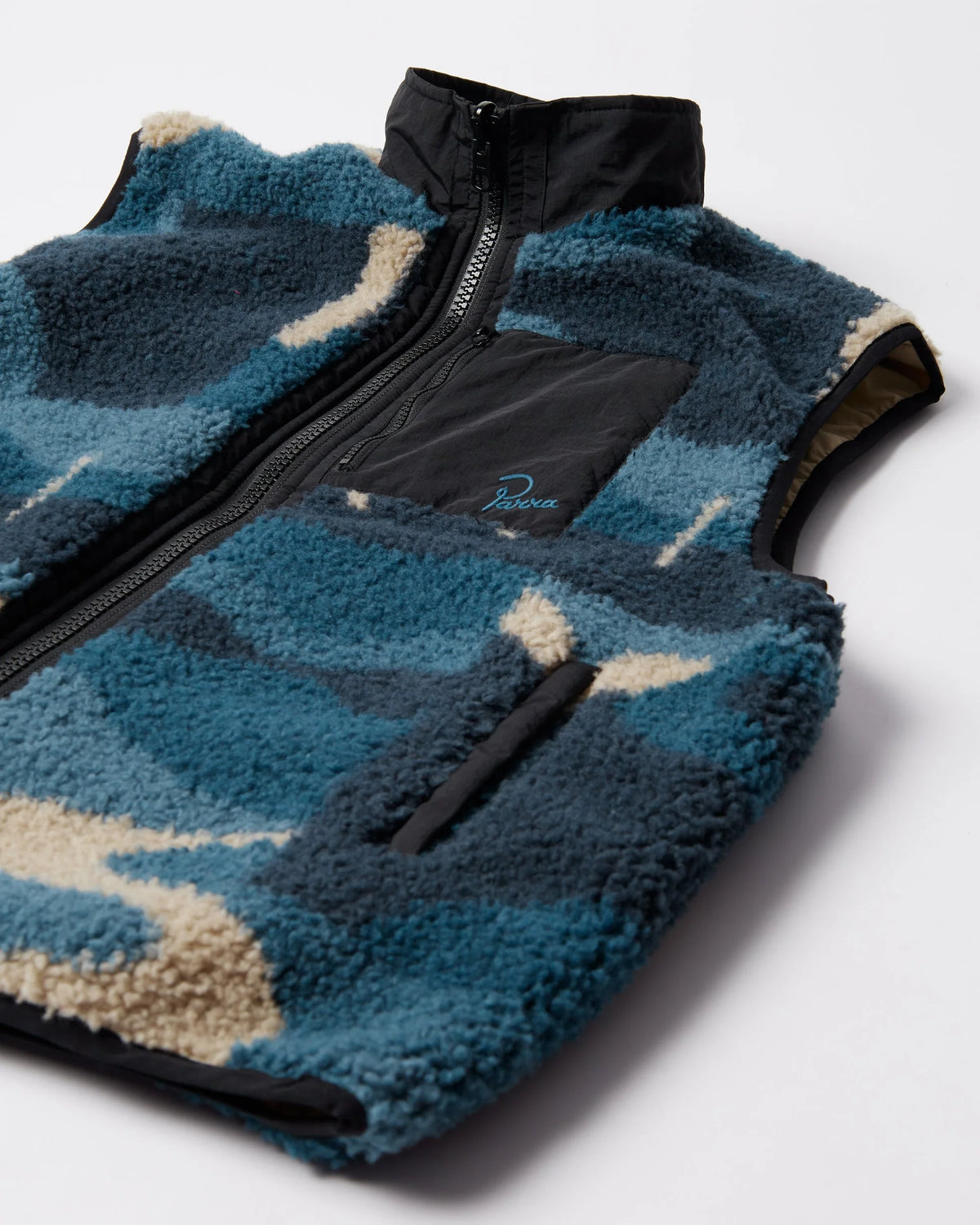 Parra Infinite Bird Reversible Vest Navy Blue