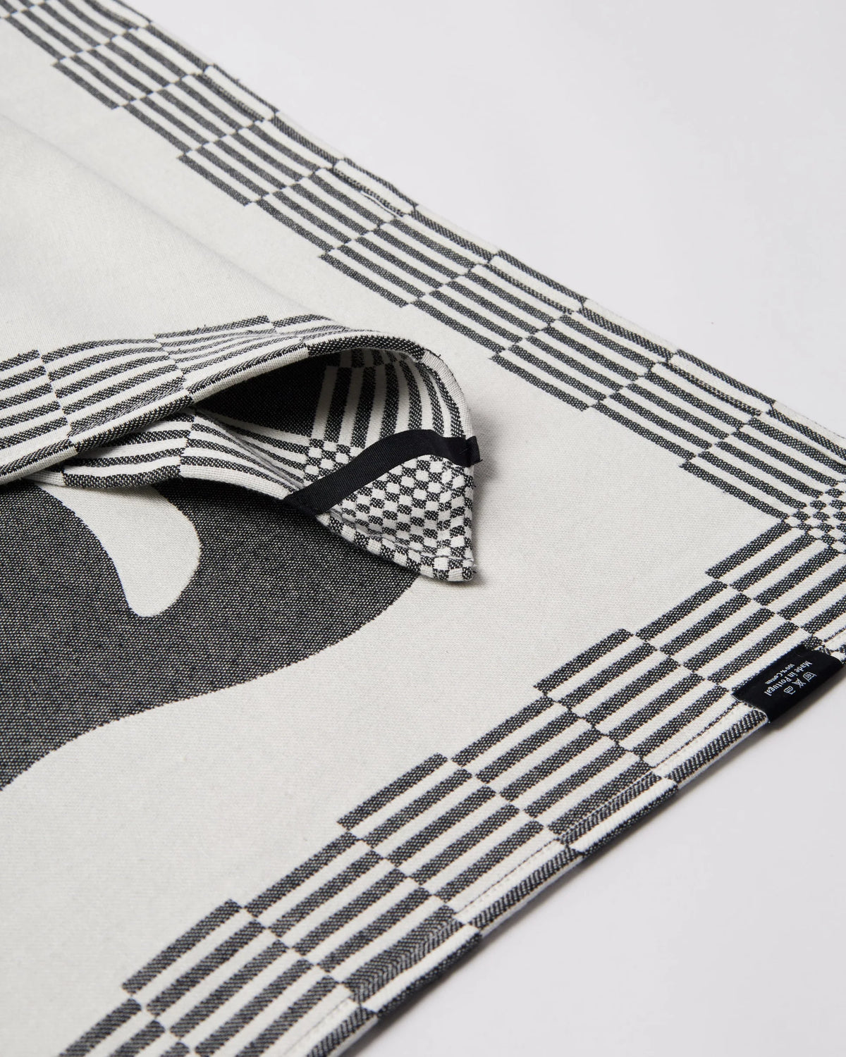 Parra Infinite Kitchen Bird Towel Set Black