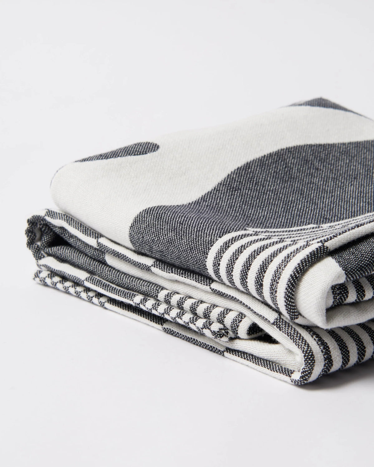 Parra Infinite Kitchen Bird Towel Set Black