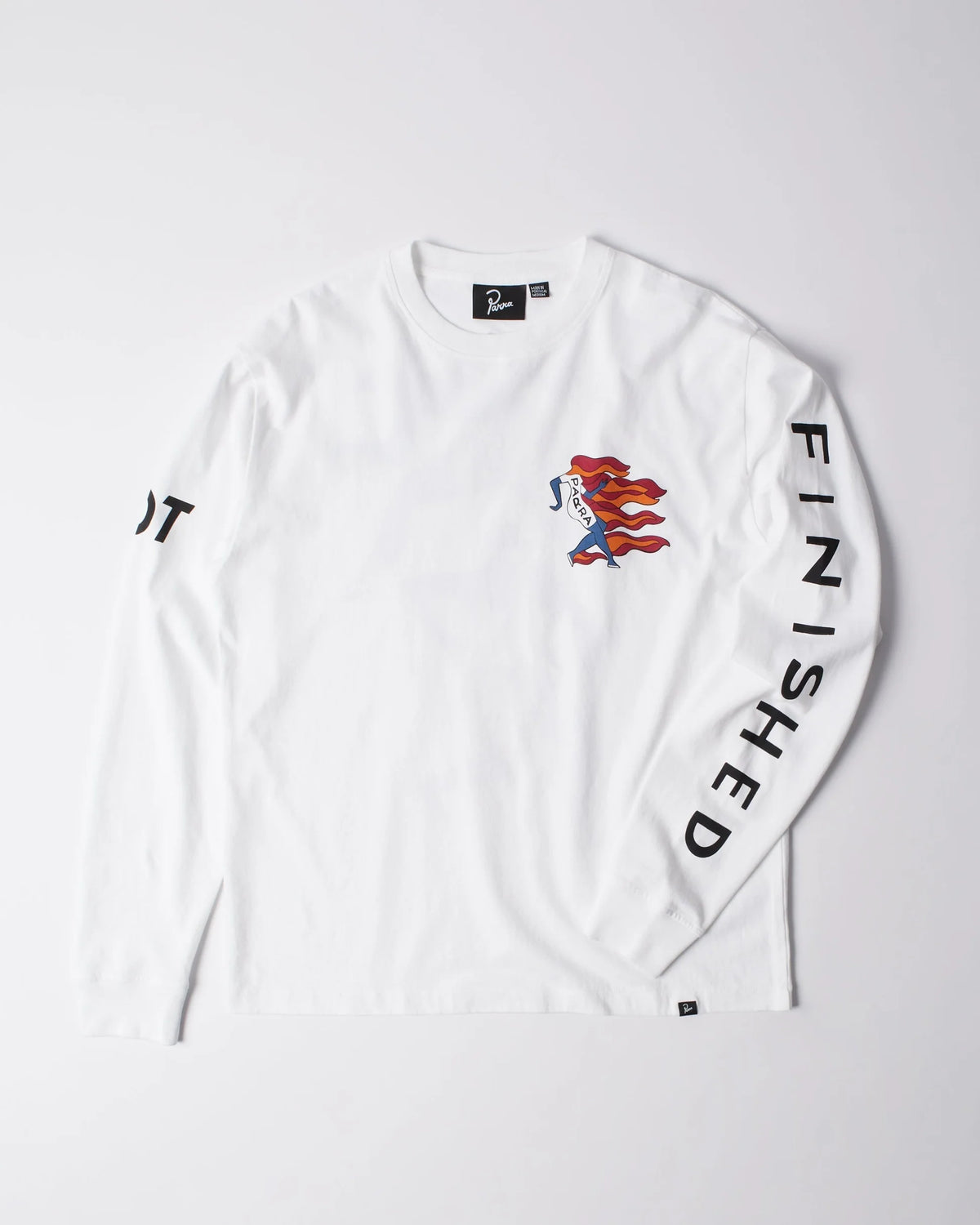 Parra Not Finished Long Sleeve T-Shirt White