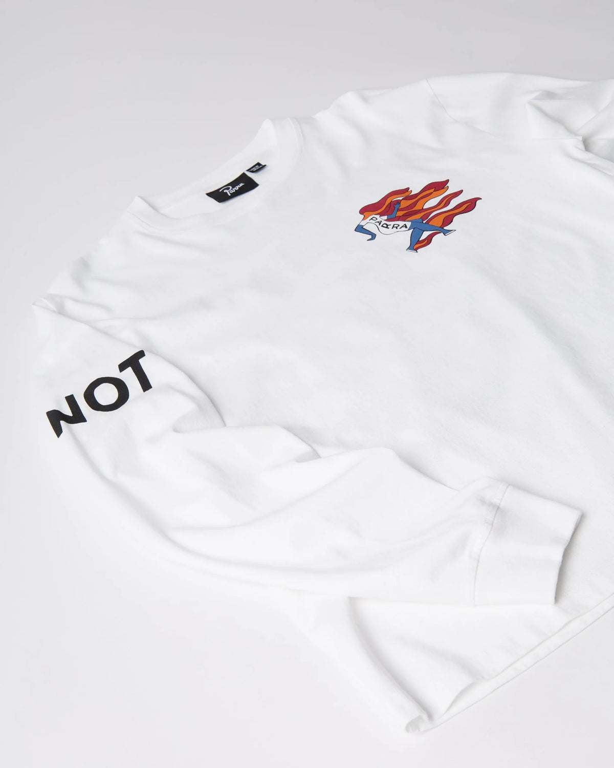 Parra Not Finished Long Sleeve T-Shirt White