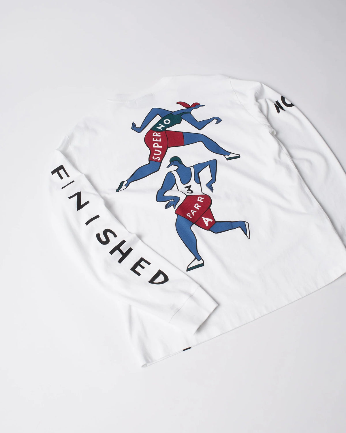 Parra Not Finished Long Sleeve T-Shirt White