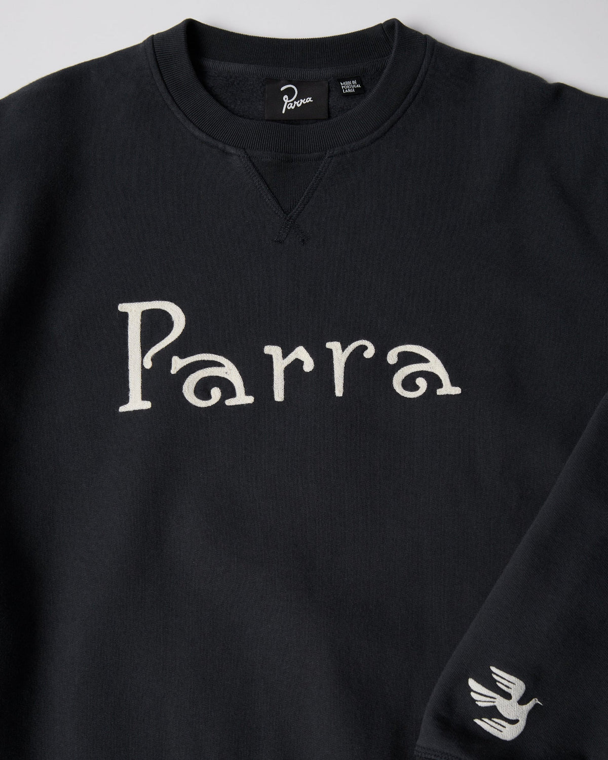 Parra Weird Trad Logo Crewneck Sweatshirt Dark Navy