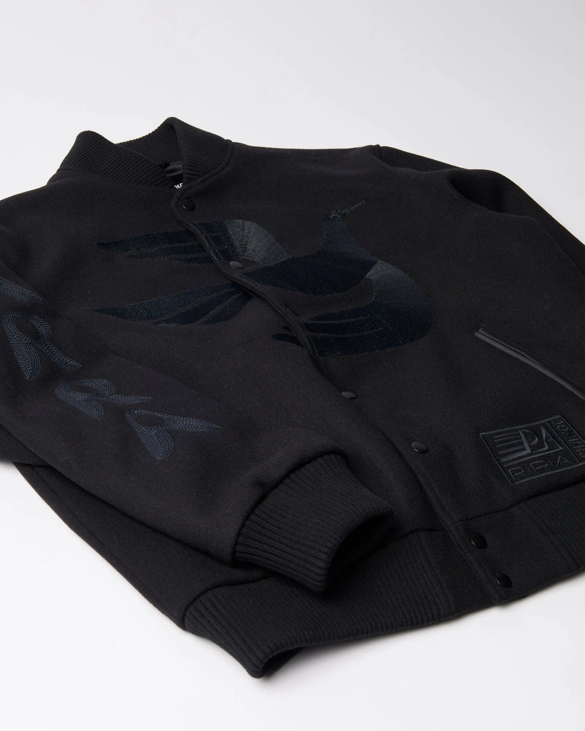 Parra Not Movie Quality Varsity Jacket Black