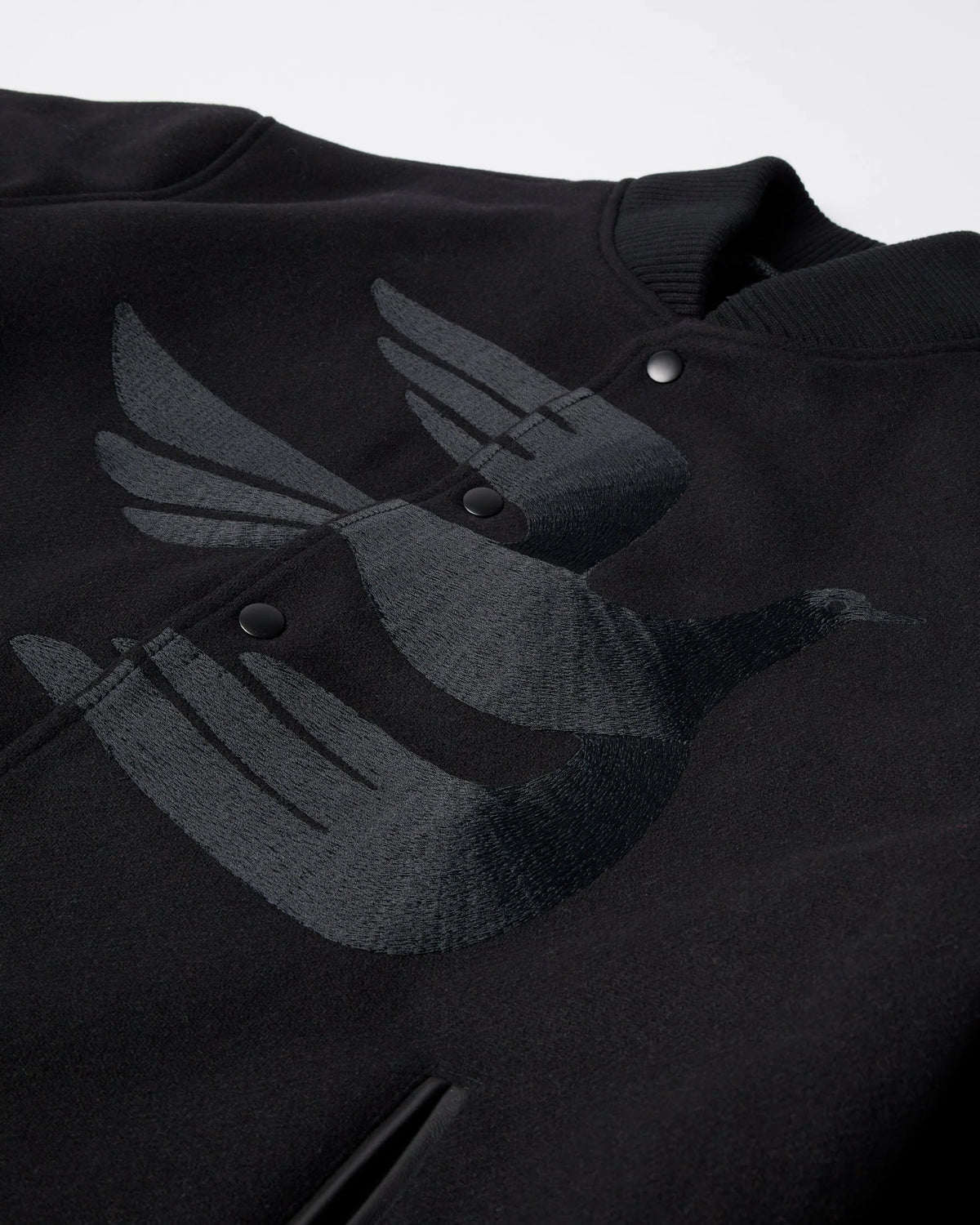 Parra Not Movie Quality Varsity Jacket Black