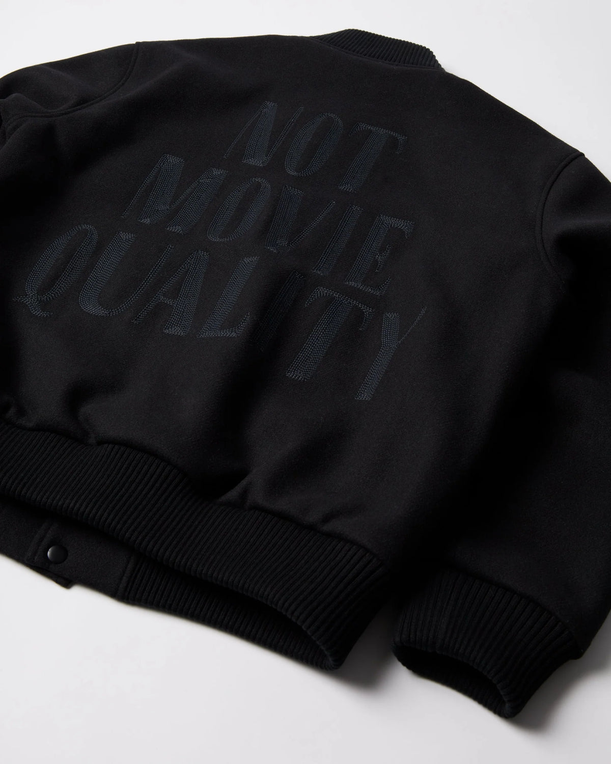 Parra Not Movie Quality Varsity Jacket Black