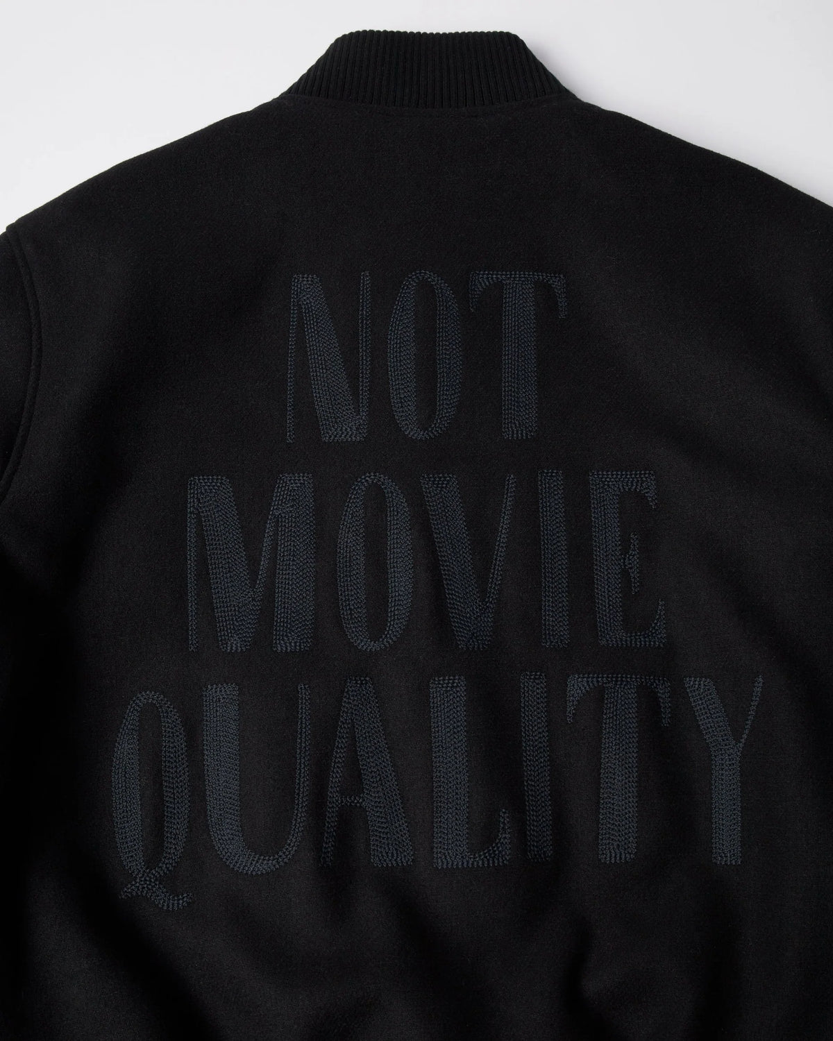 Parra Not Movie Quality Varsity Jacket Black
