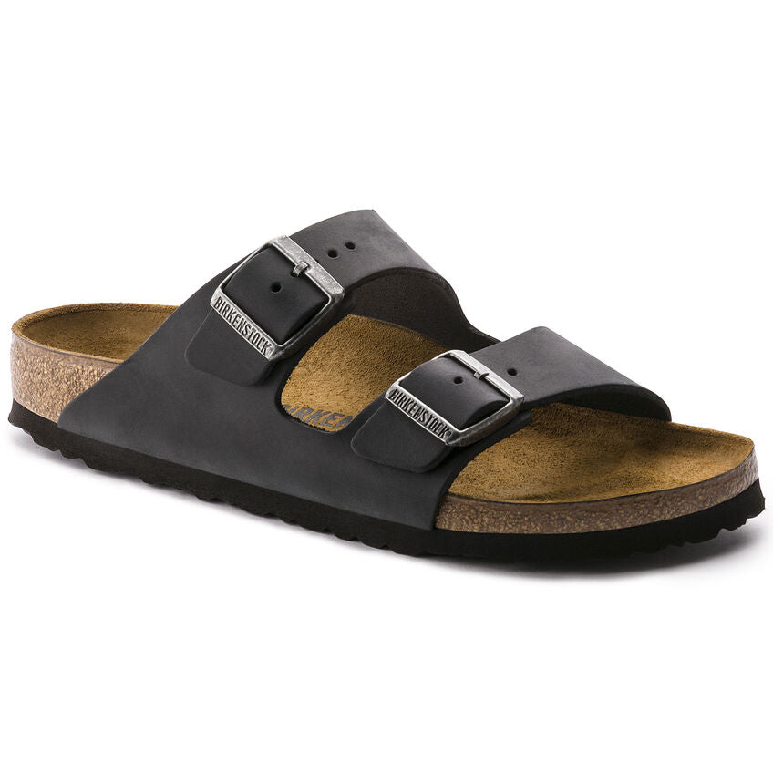 ARIZONA OILED LEATHER BLACK I BIRKENSTOCK Momentum Clothing