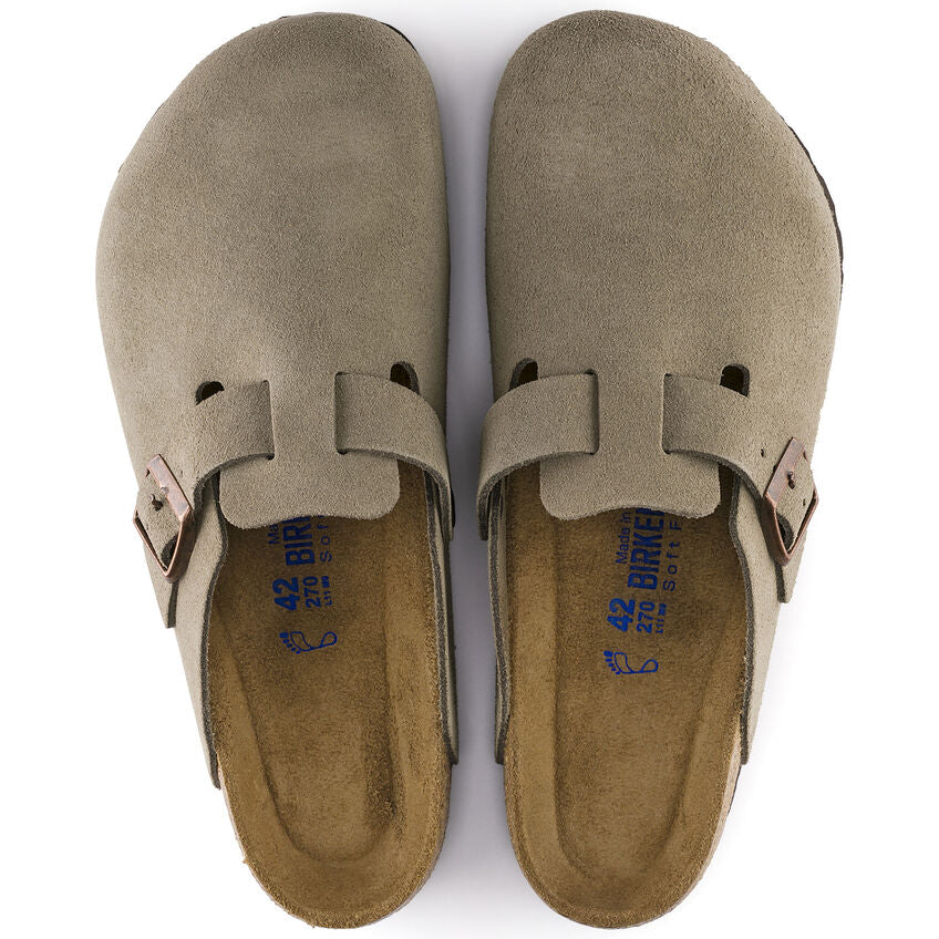 BOSTON SOFT FOOTBED SUEDE - TAUPE I BIRKENSTOCK - Momentum