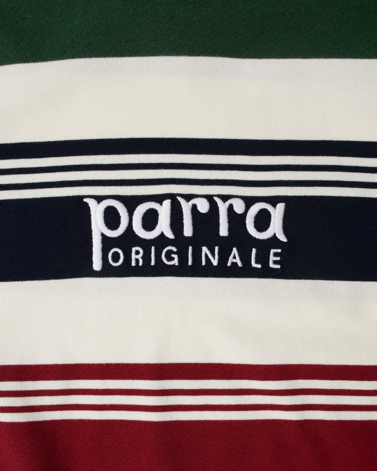 Parra Original Strip Long Sleeve T-Shirt Pine Green