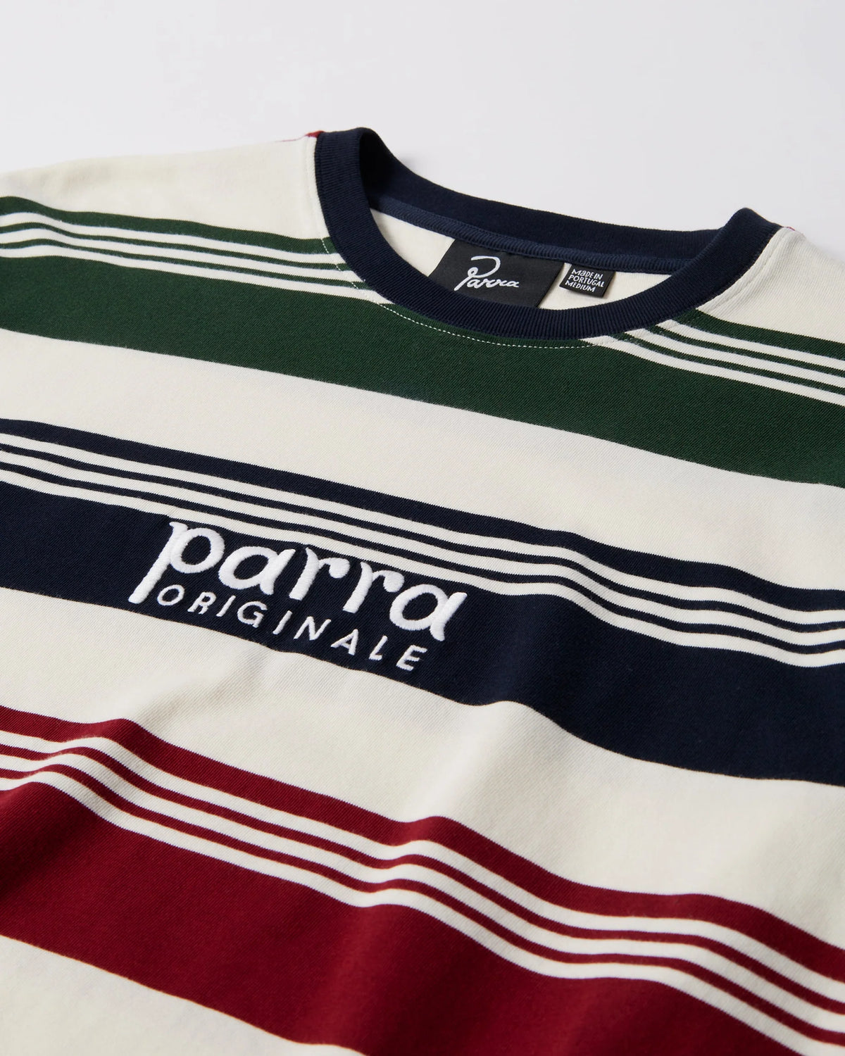 Parra Original Strip Long Sleeve T-Shirt Pine Green
