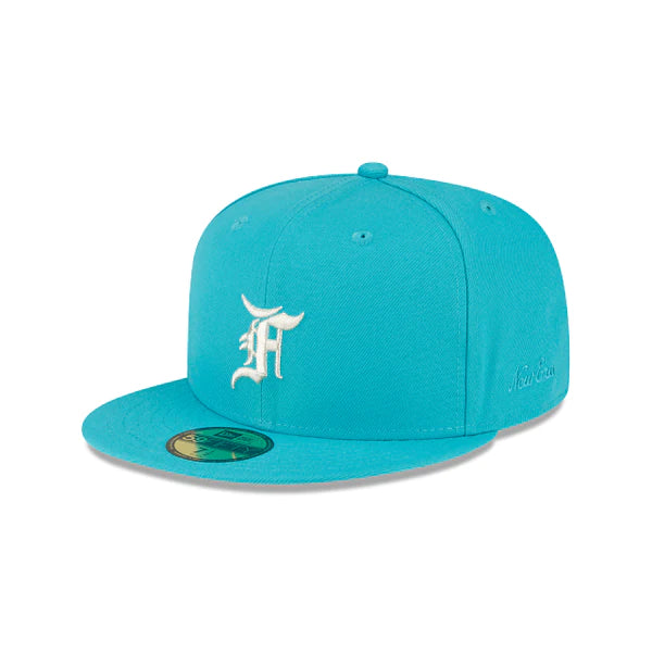 FEAR OF GOD FLORIDA MARLINS 5950 HAT - TEAL / SILVER SNOW I NEW