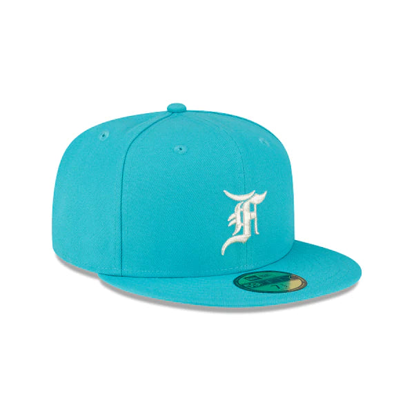 FEAR OF GOD FLORIDA MARLINS 5950 HAT - TEAL / SILVER SNOW I NEW